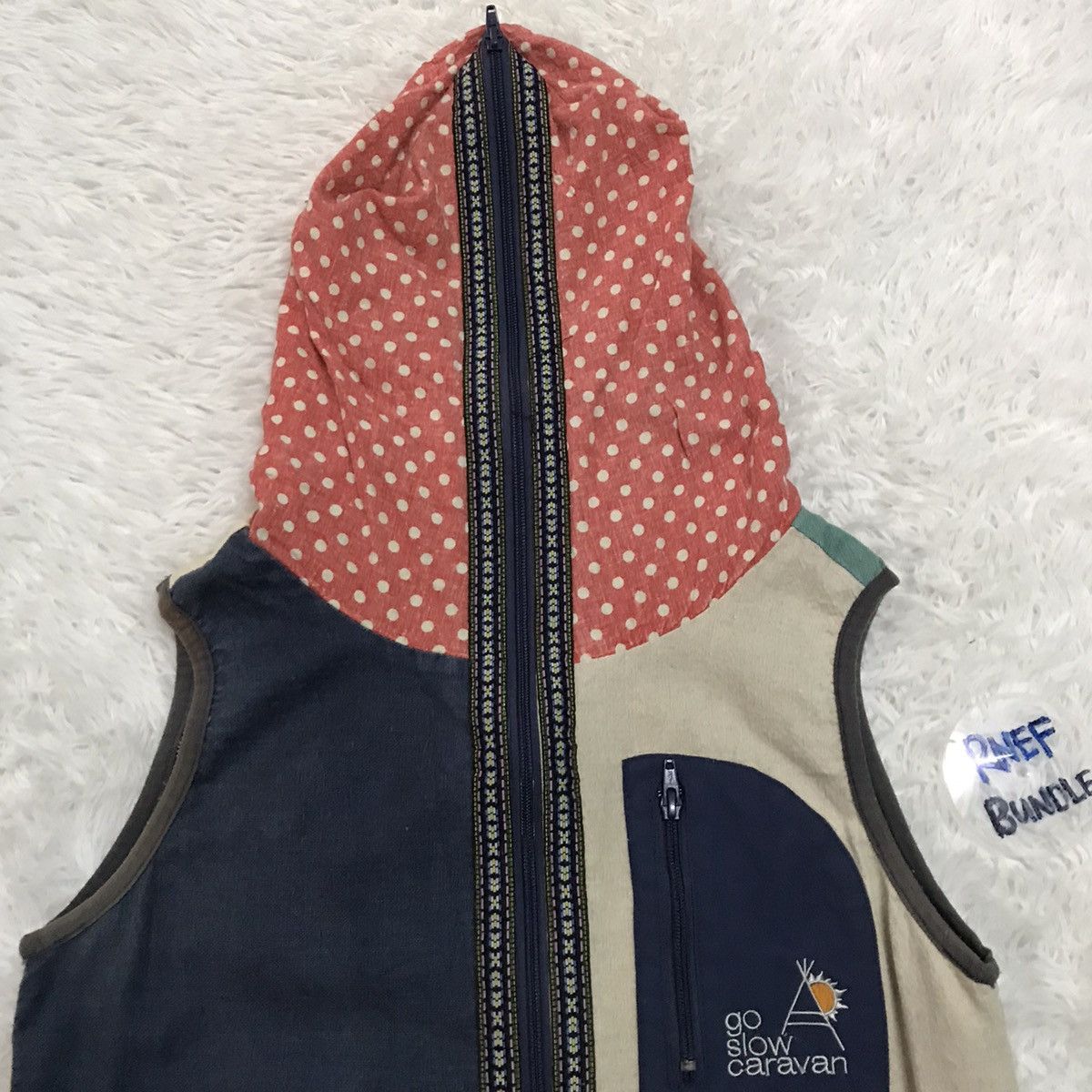 go slow caravan Go Slow Caravan Fully Zipper Hoodie Vest Art Patch Size US S / EU 44-46 / 1 - 2 Thumbnail