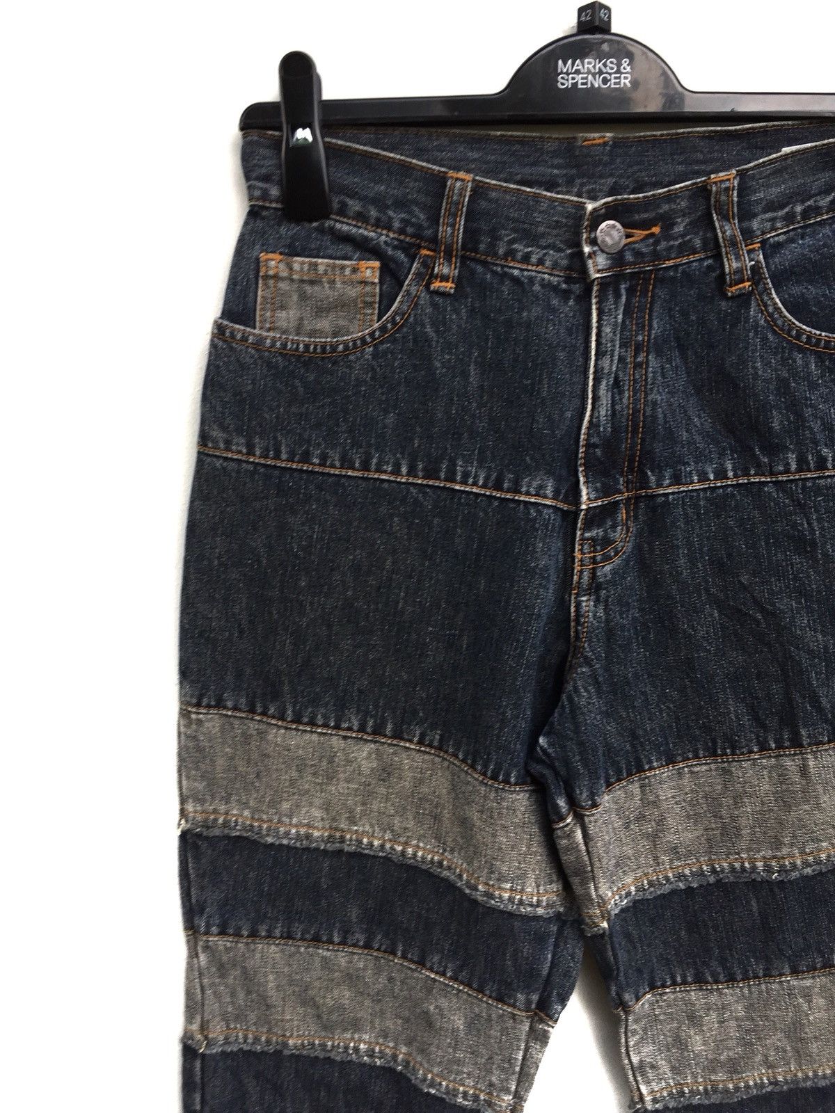 Hysteric Glamour × Japanese Brand Patchwork Rebuild Jeans Size US 26 / EU 42 - 4 Thumbnail