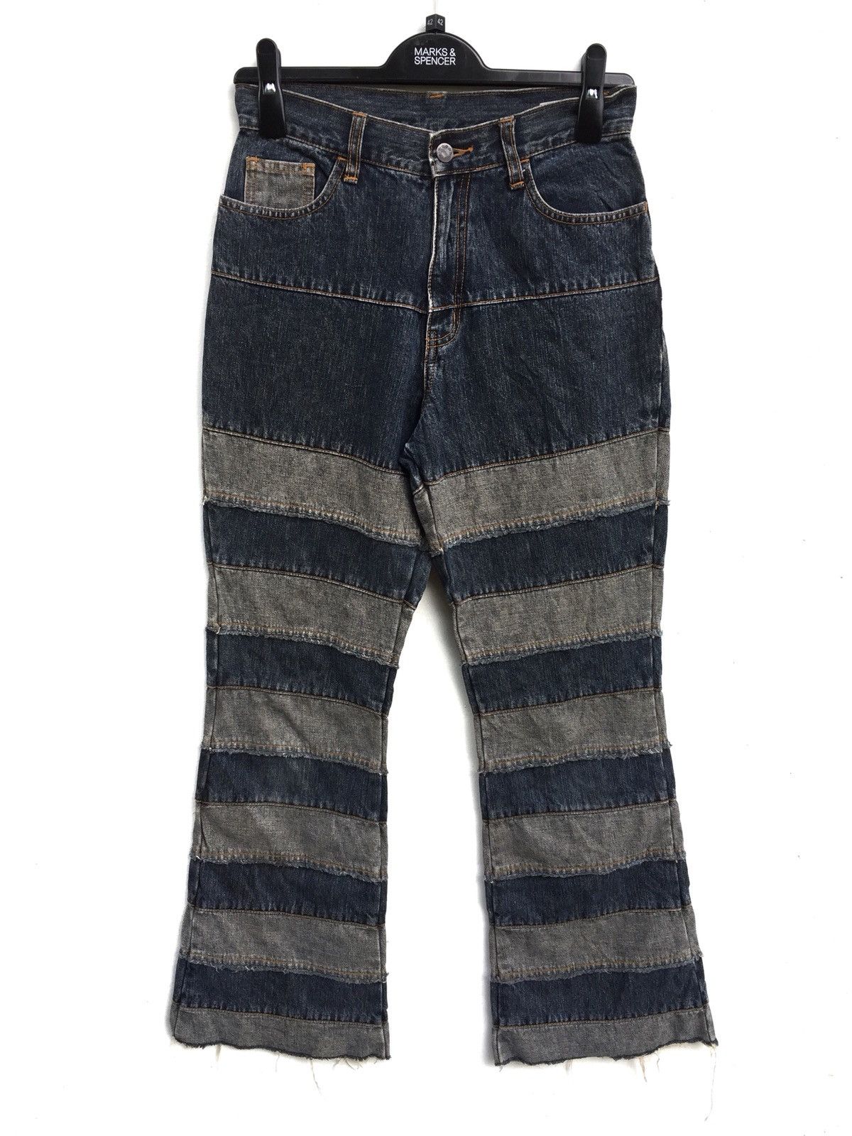 Hysteric Glamour × Japanese Brand Patchwork Rebuild Jeans Size US 26 / EU 42 - 2 Thumbnail