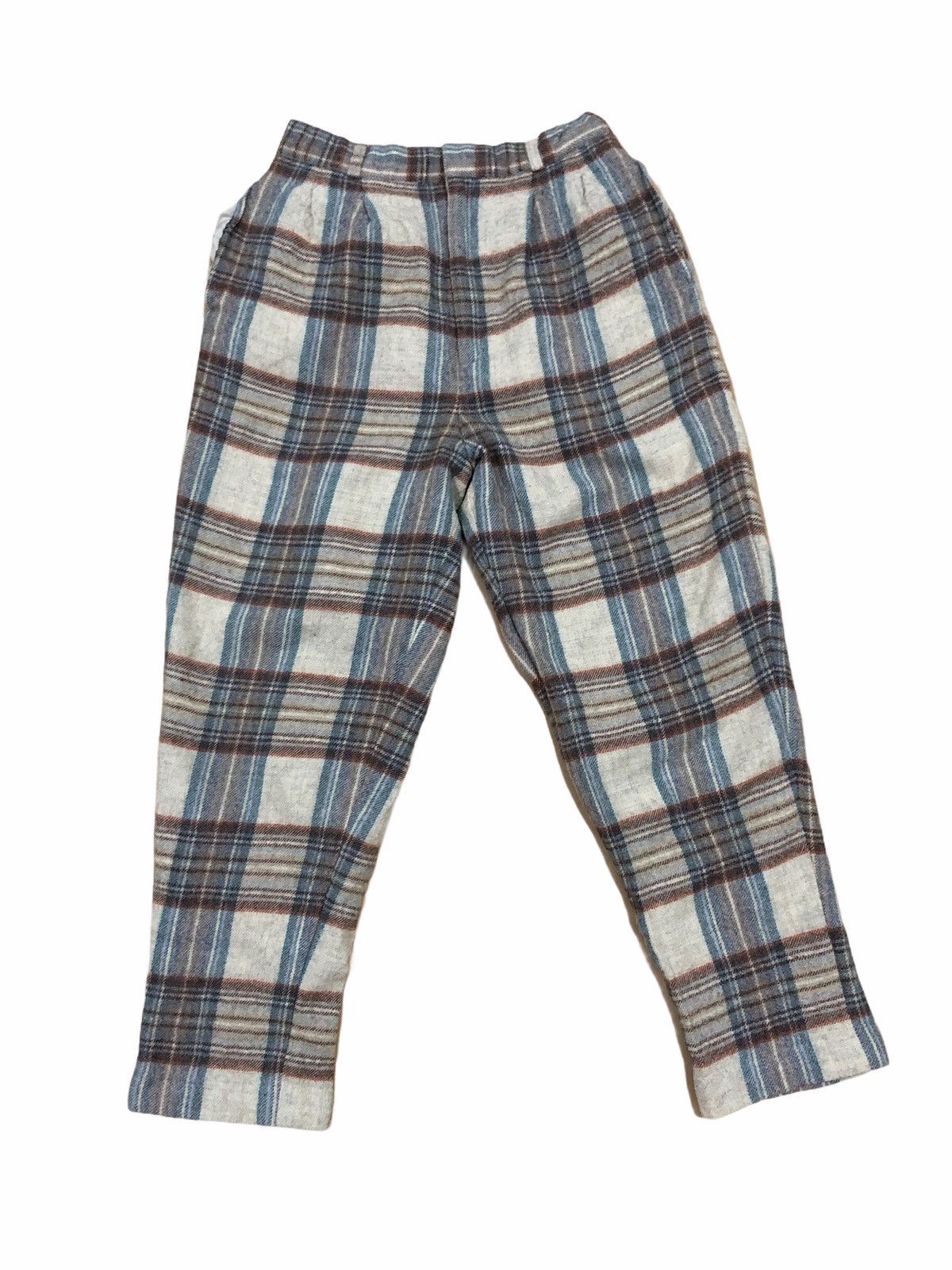 image of Vintage Wool High Waist Checkered Pants, Men's (Size 26)