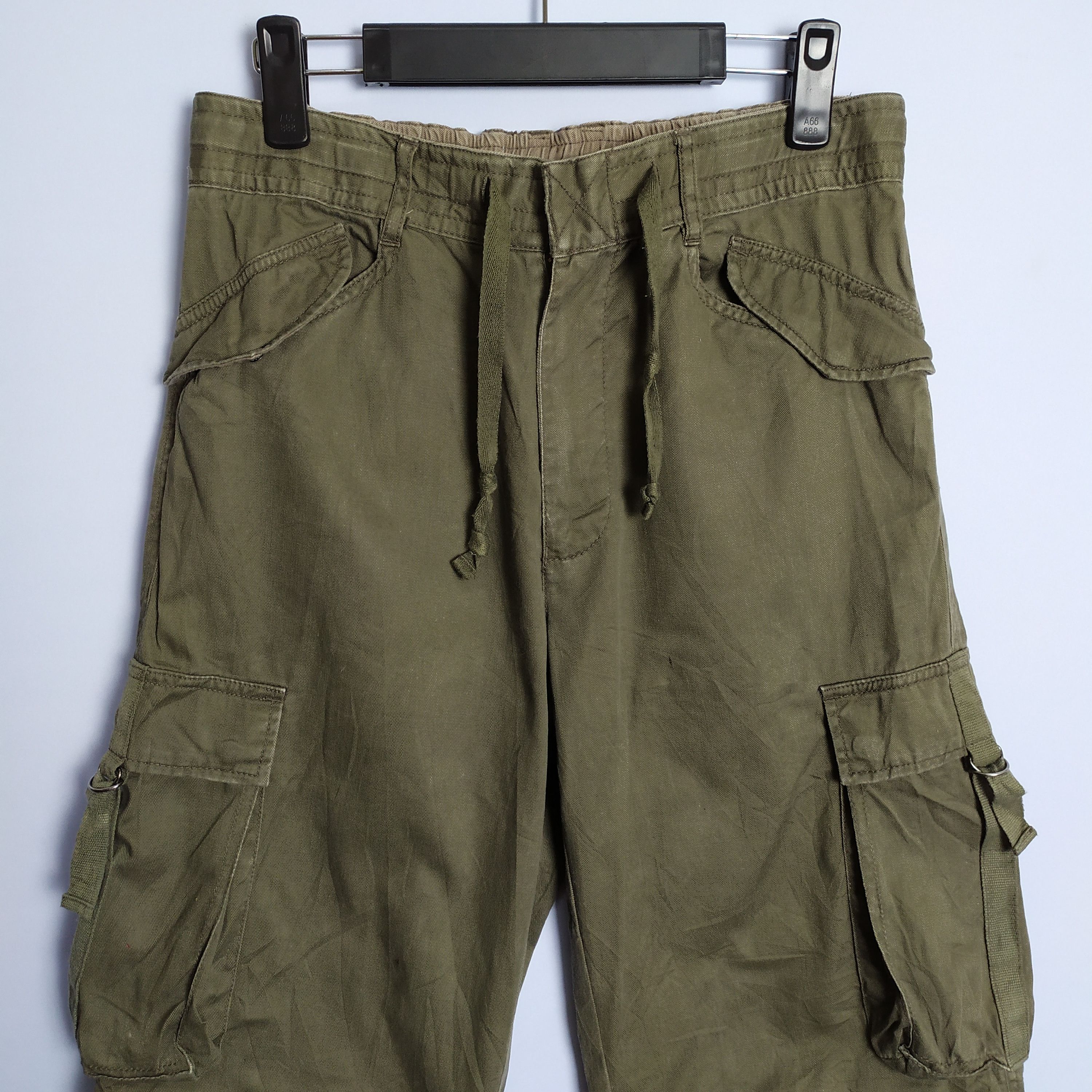 Japanese Brand VINTAGE JAPANESE FADED BONDAGE CARGO PANTS Size US 30 / EU 46 - 4 Thumbnail