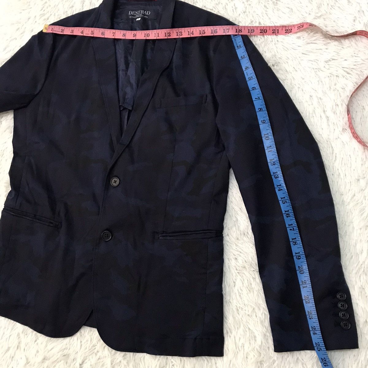 Japanese Brand Blue Camouflage Destrad the idea is from Tokyo Japan jacket Size US M / EU 48-50 / 2 - 5 Thumbnail