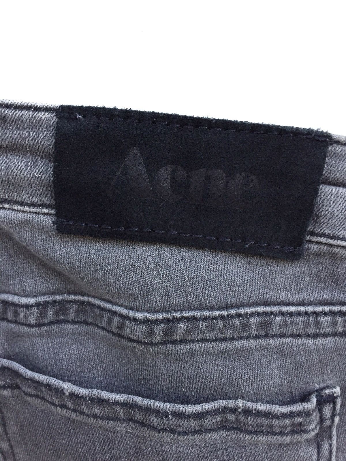 Acne Studios Acne Studios Grey Distressed Skinny Jeans Punk Rock Grunge Size US 28 / EU 44 - 9 Thumbnail