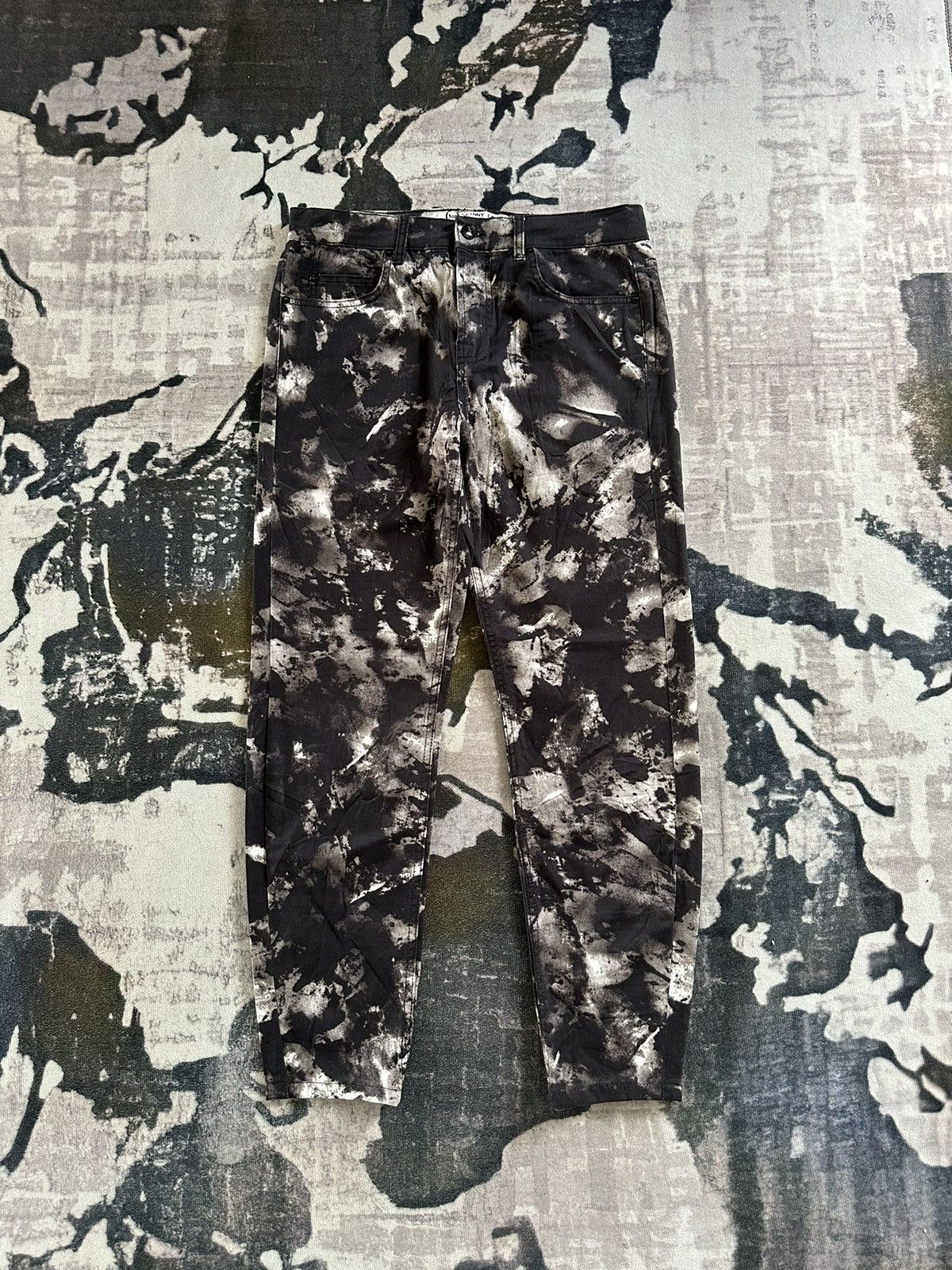 2014 Alexander McQueen bleached skinny fit