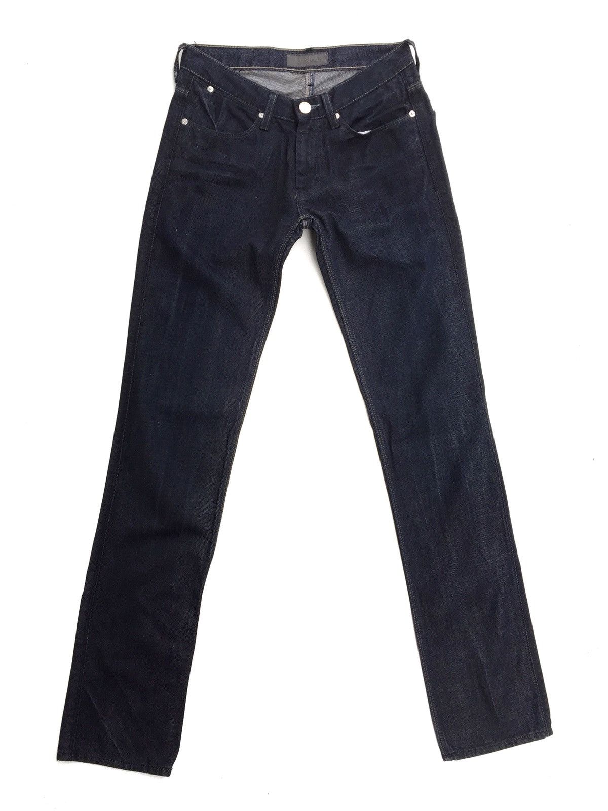 Acne Studios Acne Studios Navy Blue Slim Fit Straight Cut Size US 27 - 1 Thumbnail