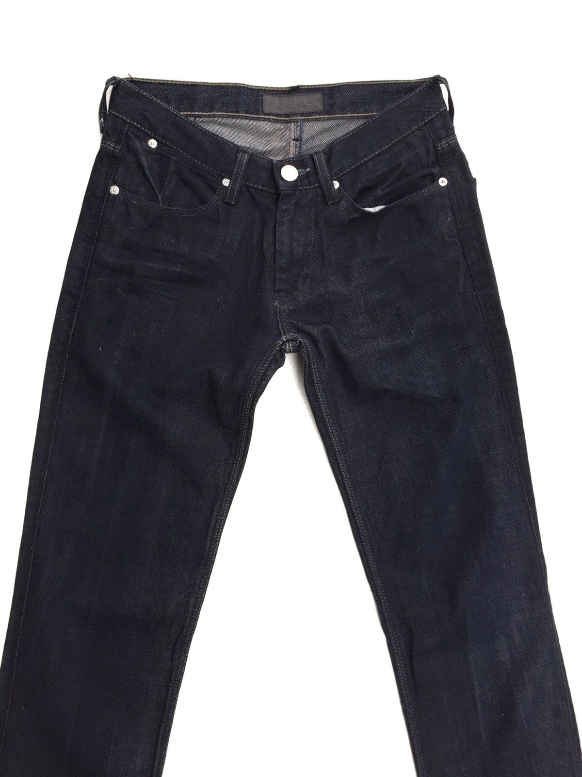 Acne Studios Acne Studios Navy Blue Slim Fit Straight Cut Size US 27 - 3 Thumbnail