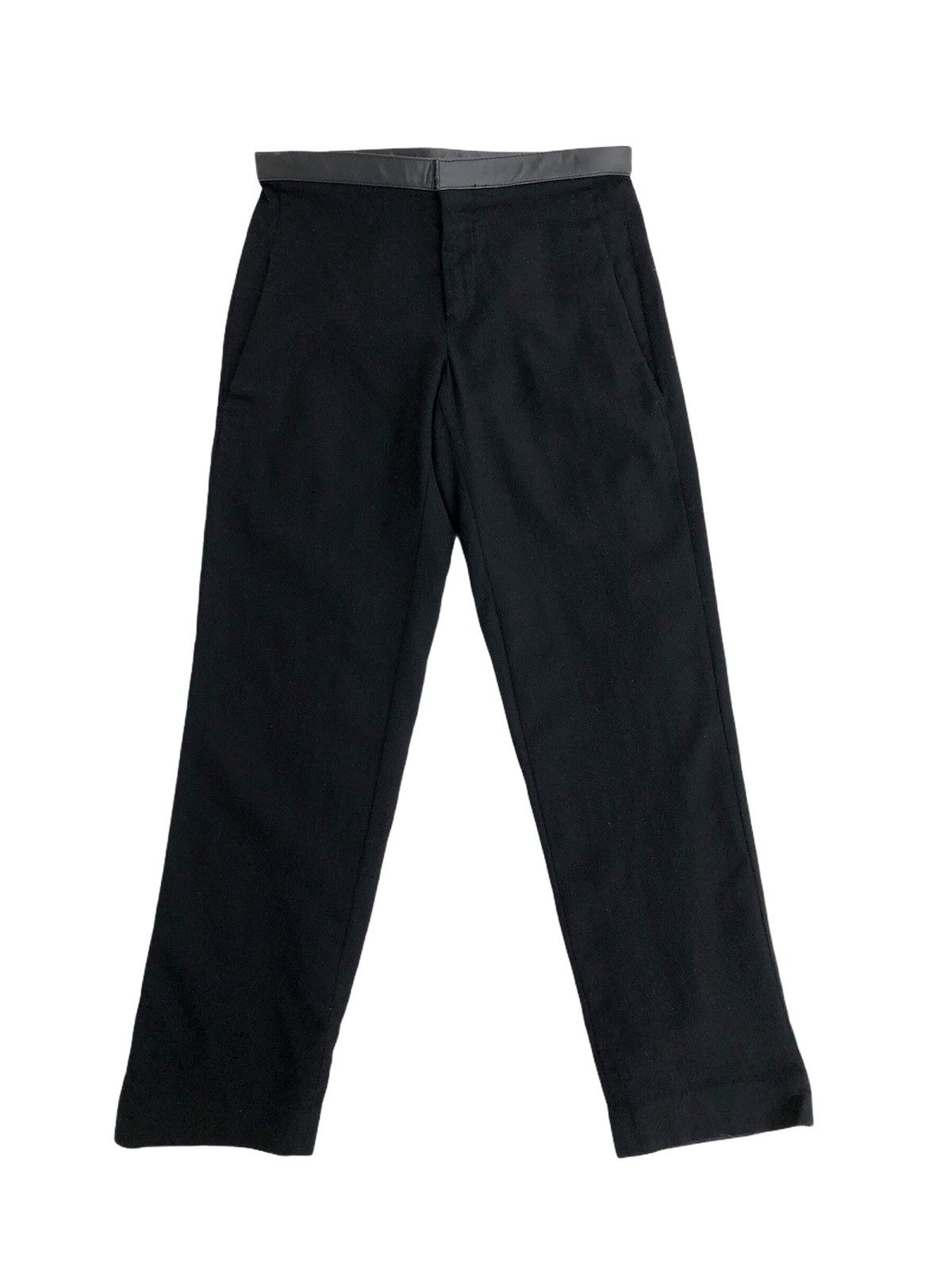 Dirk Bikkembergs Wool Leather Pants Size US 30 / EU 46 - 1 Thumbnail