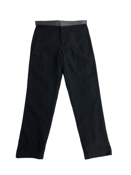 Dirk Bikkembergs Wool Leather Pants | Grailed