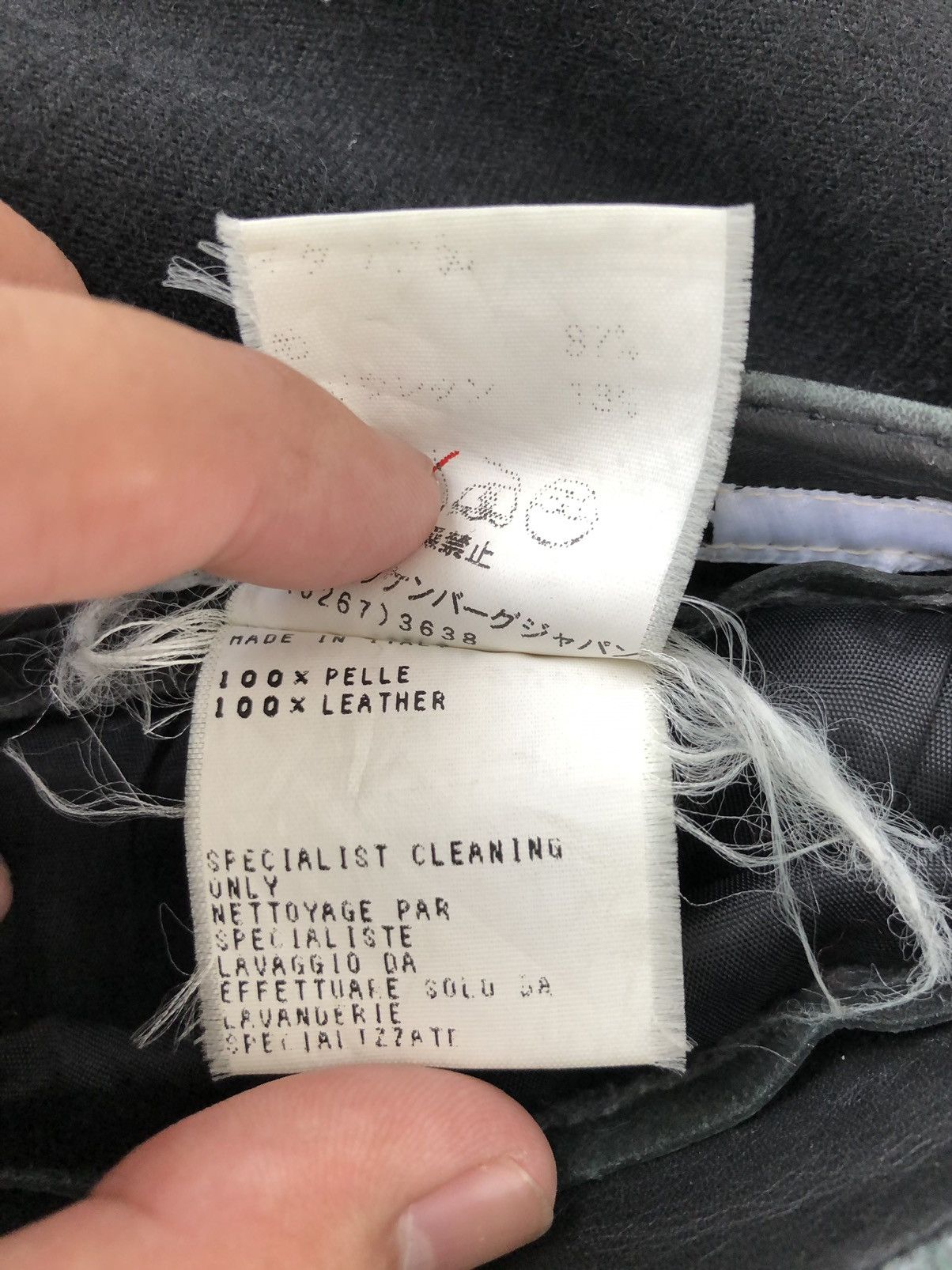 Dirk Bikkembergs Wool Leather Pants Size US 30 / EU 46 - 6 Thumbnail
