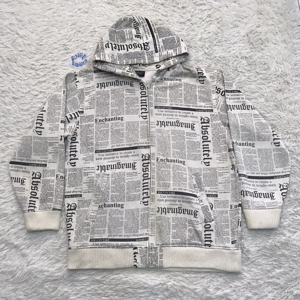 image of Defective Struct Hoodie Zipper, Men's (Size Large)