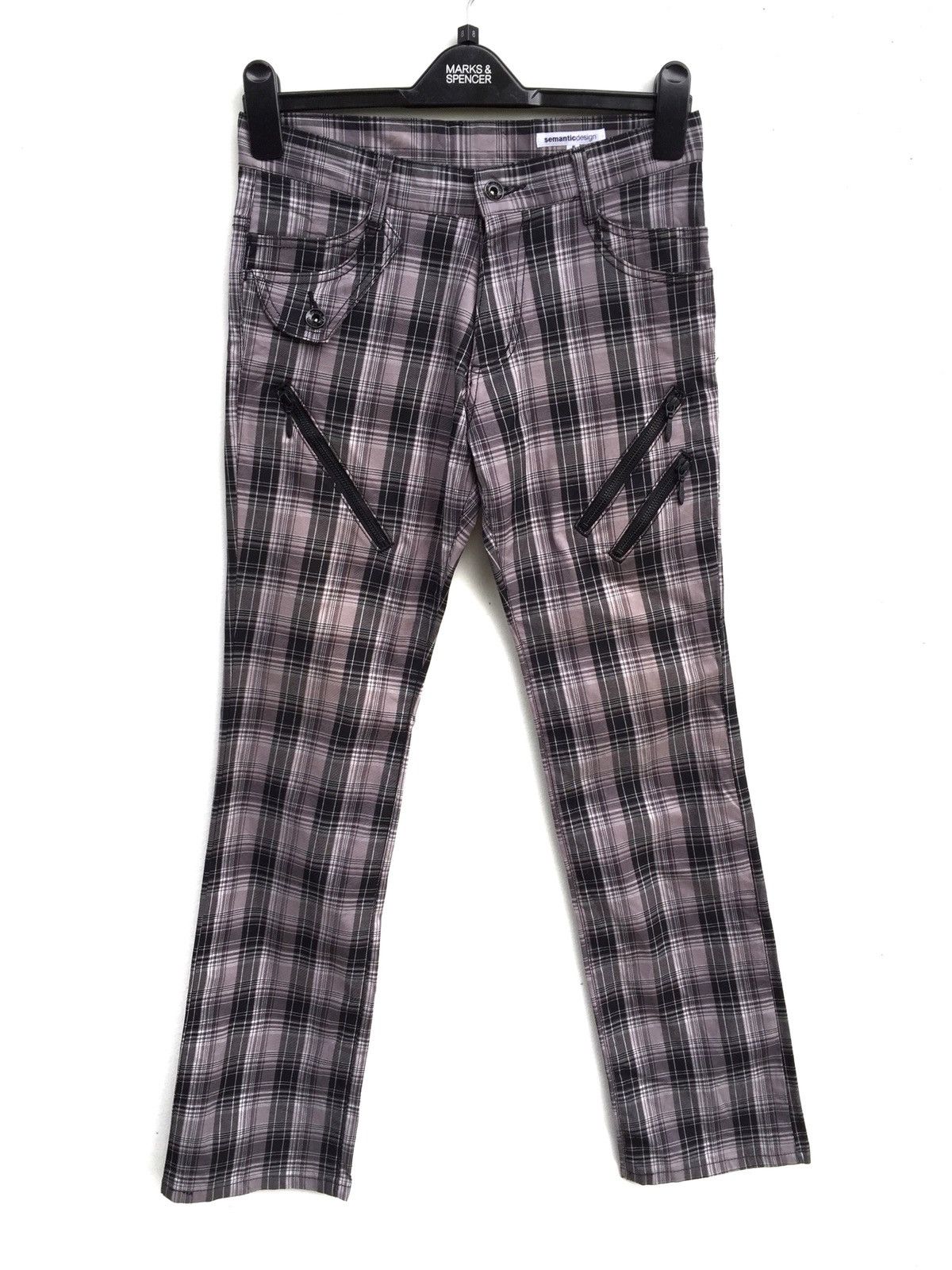 Japanese Brand × Seditionaries Japan Semantic Design Checkered Vivienne Westwood Style Size US 28 / EU 44 - 1 Thumbnail