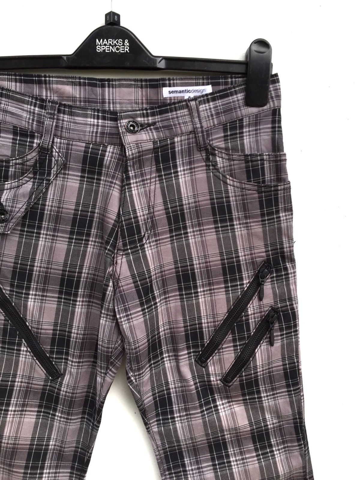 Japanese Brand × Seditionaries Japan Semantic Design Checkered Vivienne Westwood Style Size US 28 / EU 44 - 2 Thumbnail