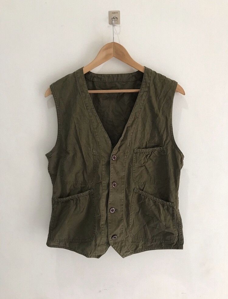 Global Work Japanese Brand Global Work Sleeveless Cardigan button up Size US M / EU 48-50 / 2 - 1 Thumbnail