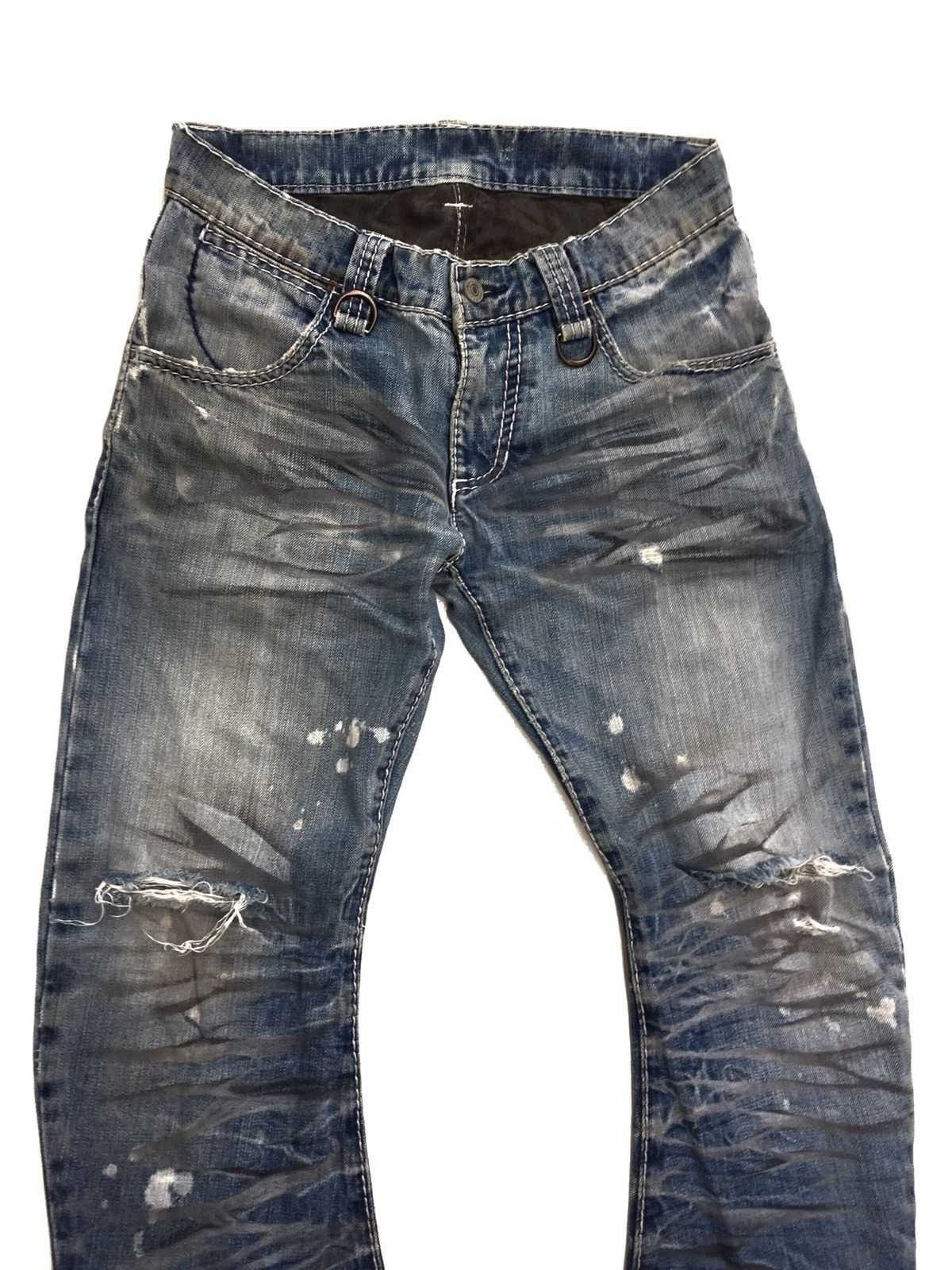BUFFALO BOBS Japanese Brand Buffalo Bob Distressed Ripped Destroy Jeans Size US 28 / EU 44 - 3 Thumbnail