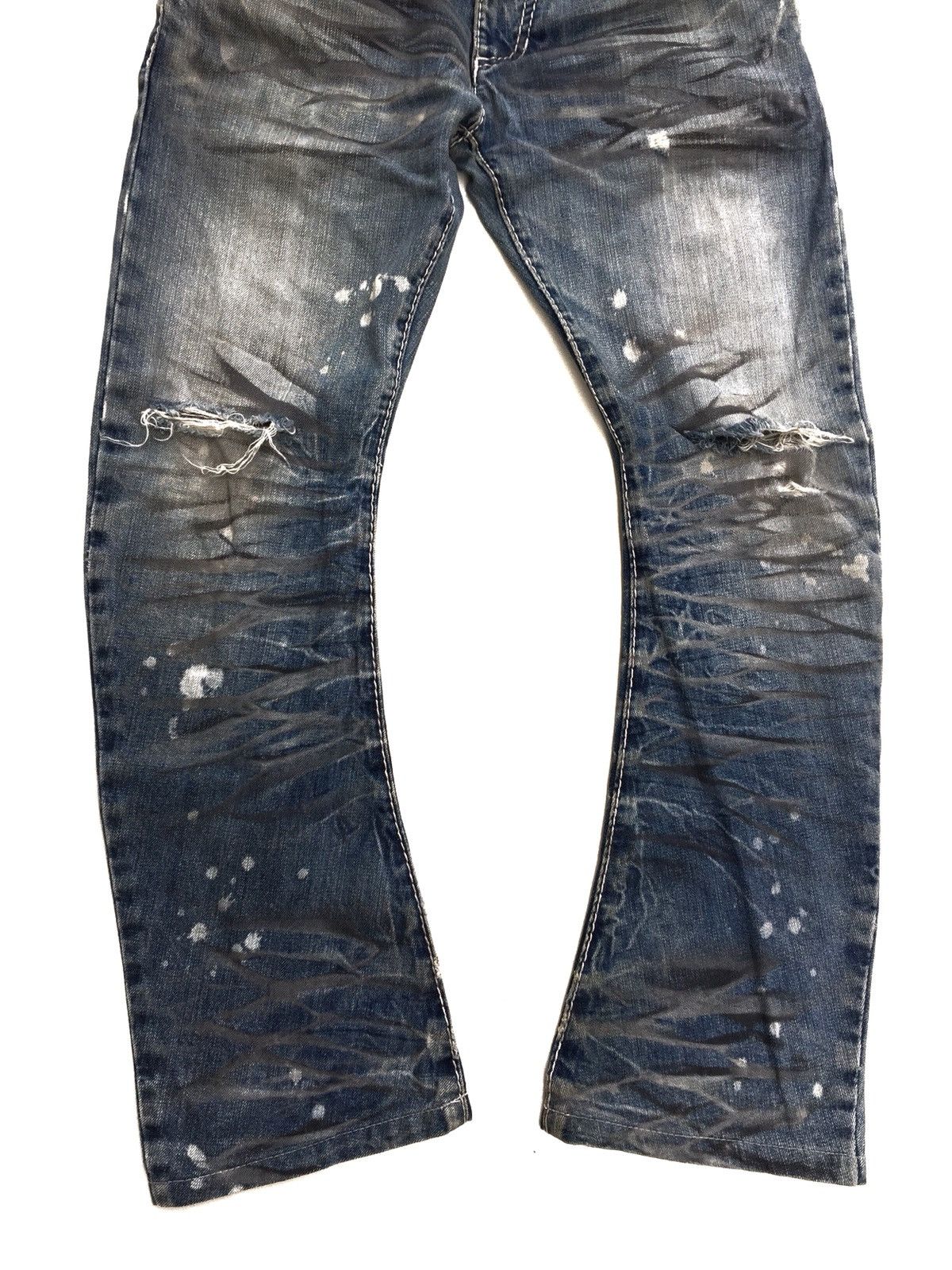 Japanese Brand Buffalo Bob Distressed Ripped Destroy Jeans