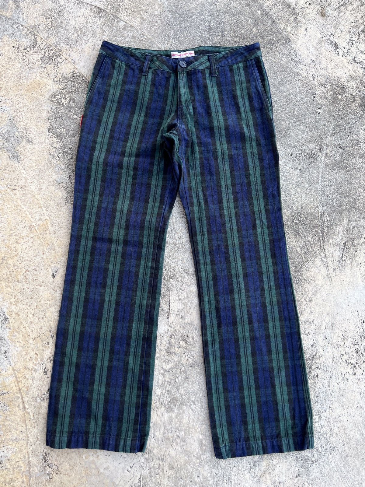 image of Earth Music & Ecology Plaid Kapital Style in Green Tartan, Men's (Size 28)