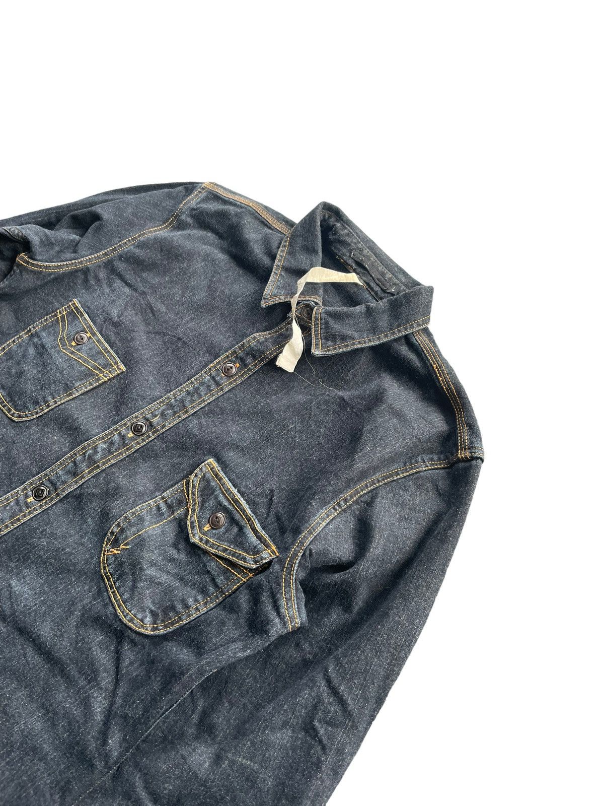 Japanese Brand Thread Denim Shirt Size US M / EU 48-50 / 2 - 2 Thumbnail