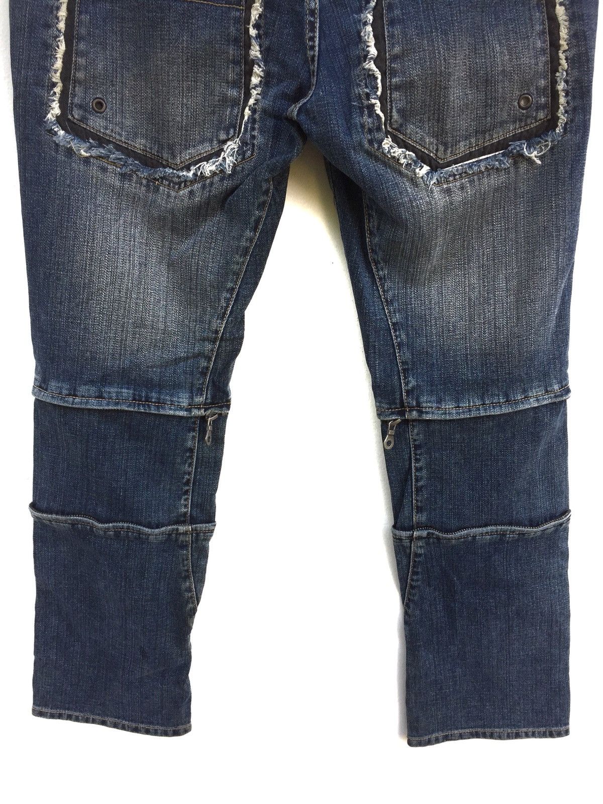 Japanese Brand × PPFM Japanese Brand PPFM Rebuild Zipper Jeans Punk Bondage style Size US 28 / EU 44 - 10 Thumbnail