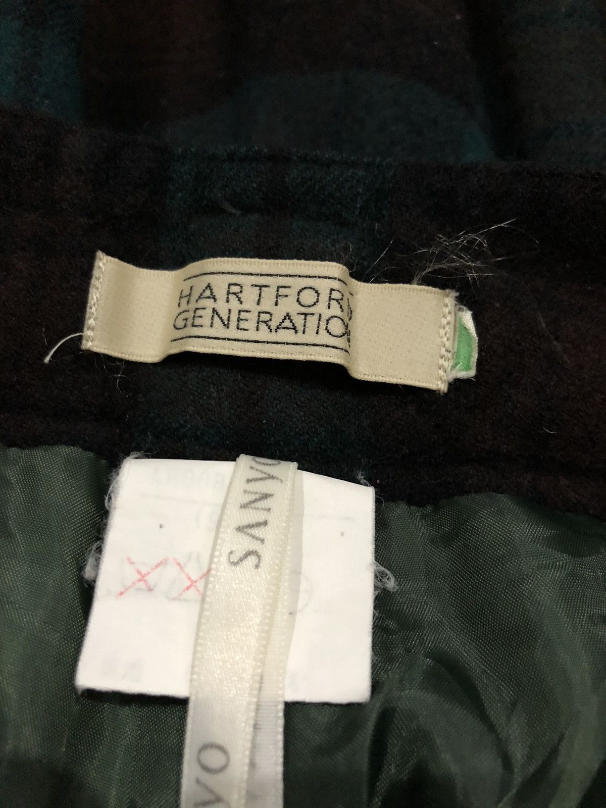 Vintage Vintage Hartford Generation Wool High Waist Checkered Pants Size US 26 / EU 42 - 3 Thumbnail