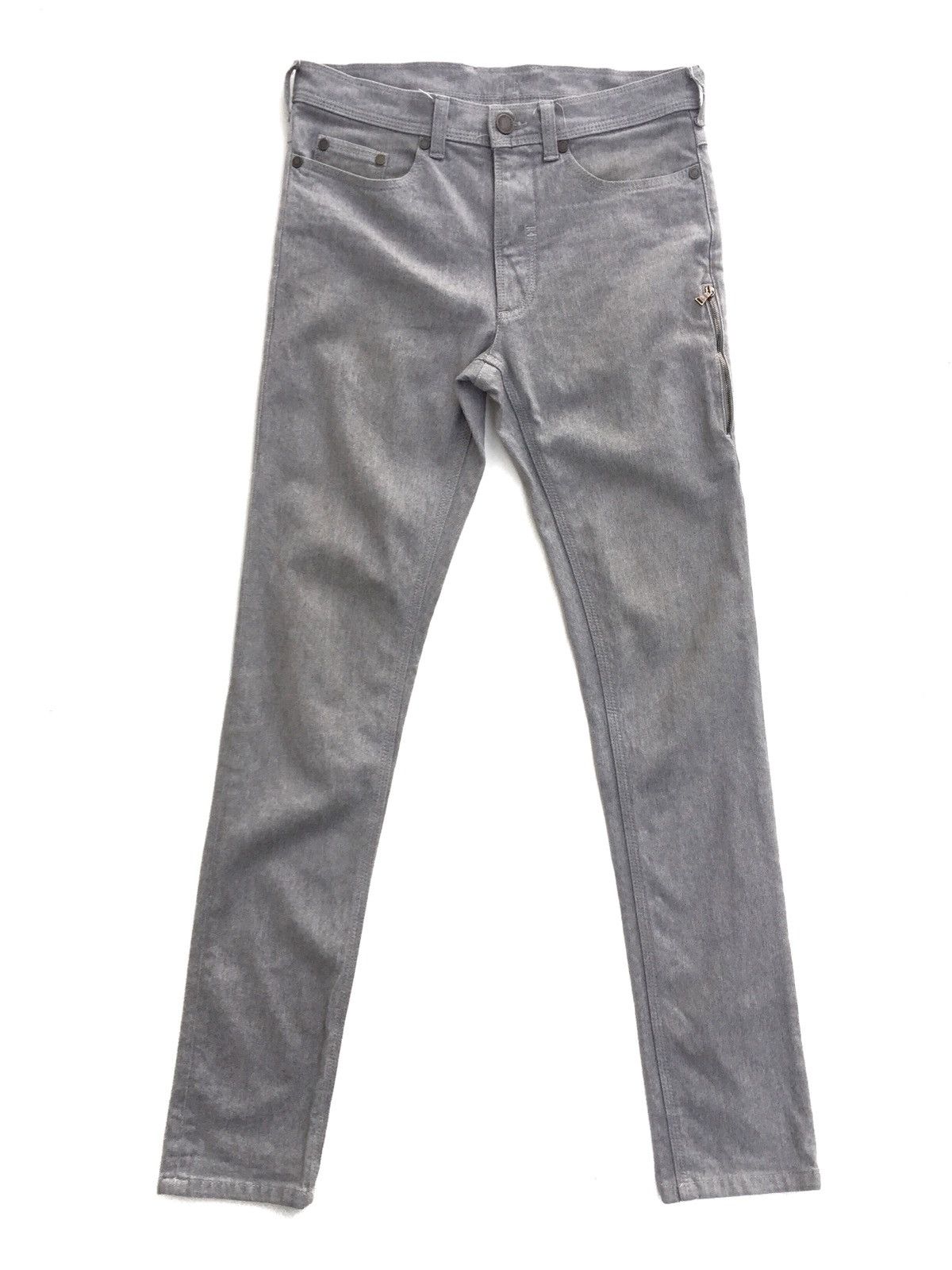 Neil Barrett Neil Barrett Made Italy Side Zipper Super Skinny Pants Size US 29 - 1 Thumbnail