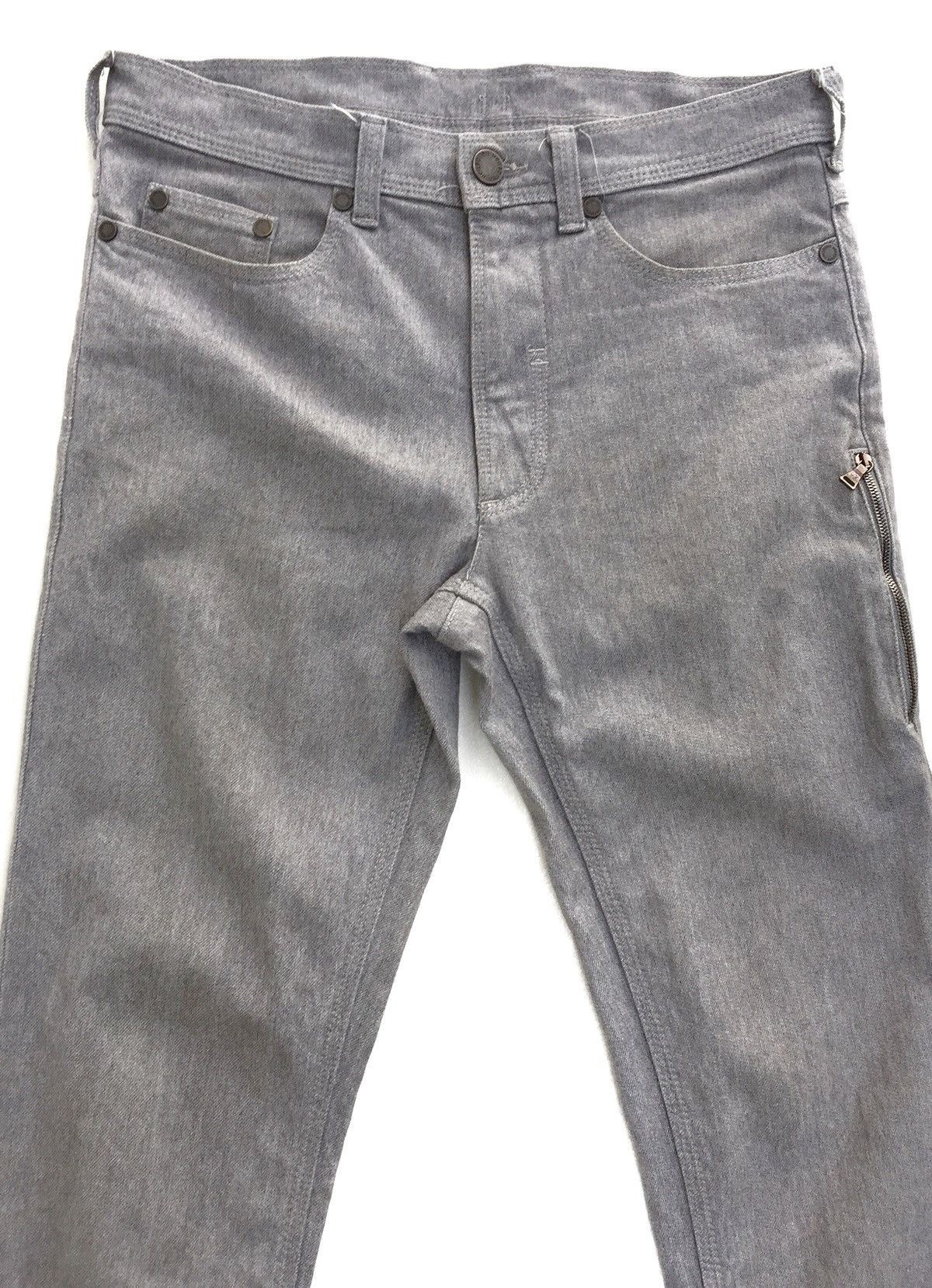 Neil Barrett Neil Barrett Made Italy Side Zipper Super Skinny Pants Size US 29 - 3 Thumbnail
