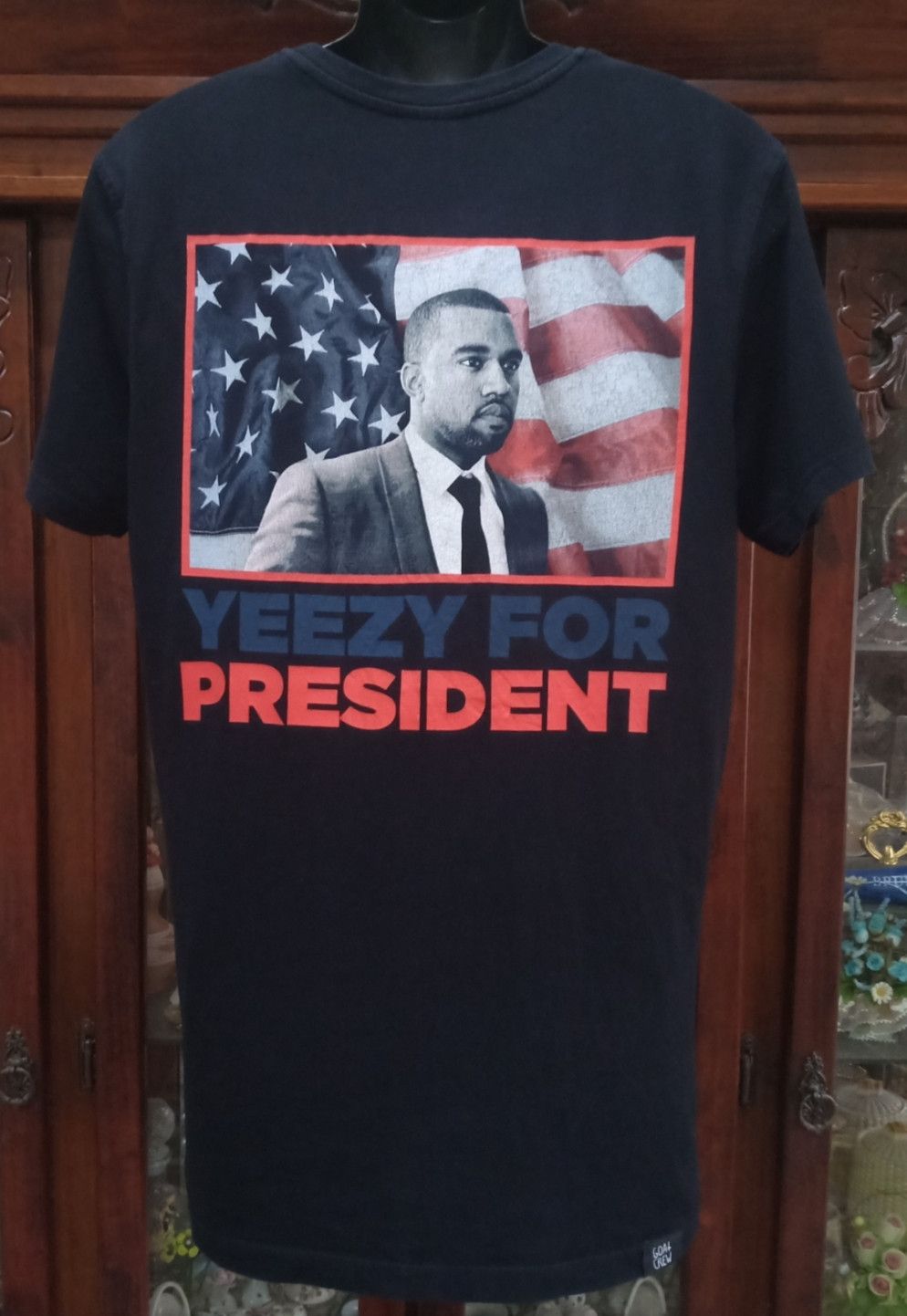 G.O.A.T Crew Kanye West Rap Tees LAST DROP Kanye West Yeezy For President 2020 T shirt Grailed