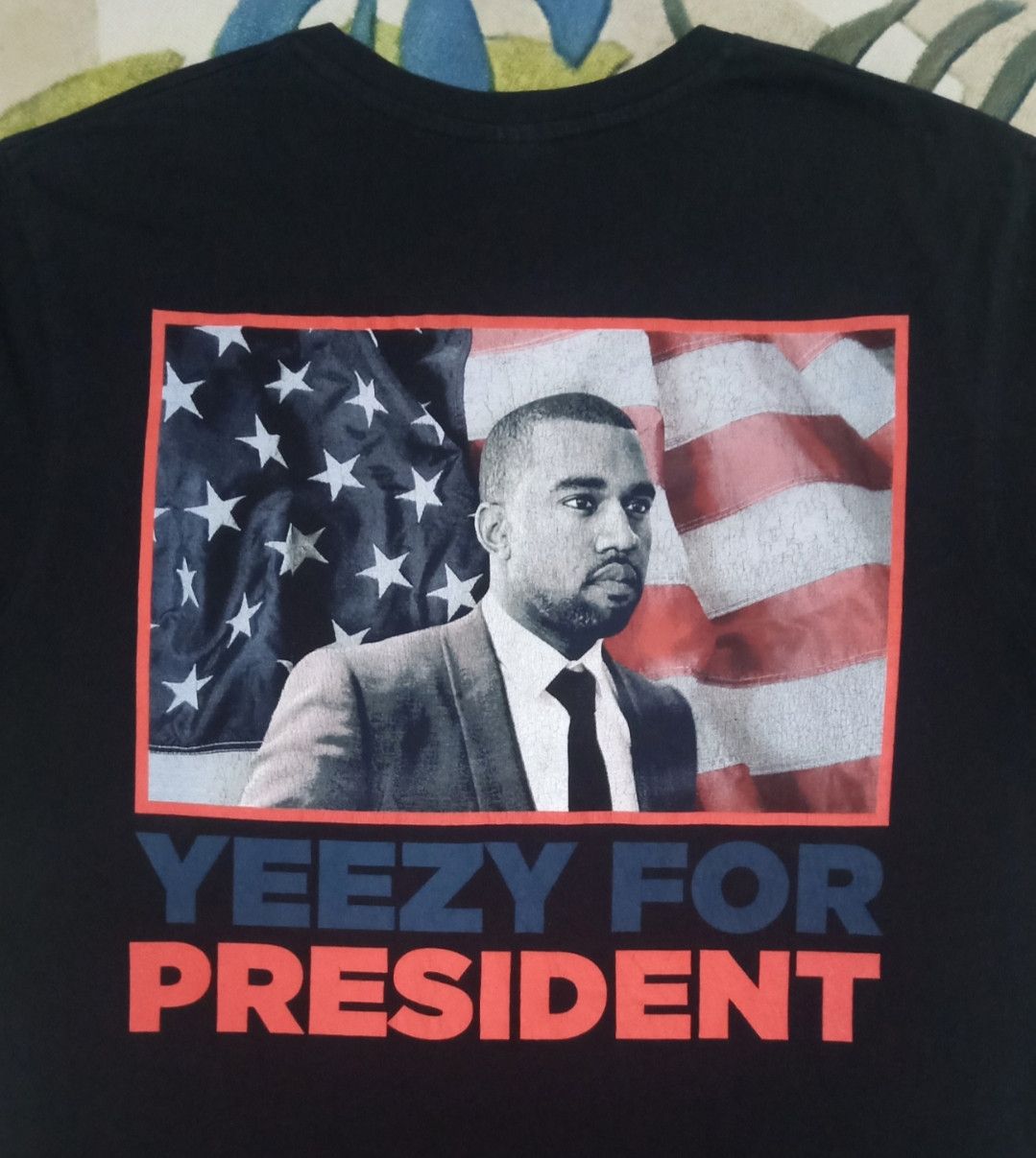 GOAT Crew Kanye West Yeezy For President 2020 T-shirt Size US M / EU 48-50 / 2 - 11 Thumbnail