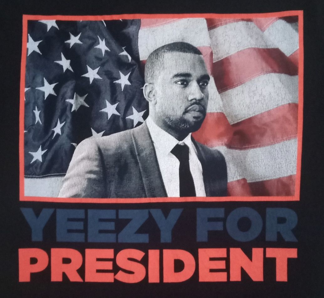 GOAT Crew Kanye West Yeezy For President 2020 T-shirt Size US M / EU 48-50 / 2 - 15 Thumbnail