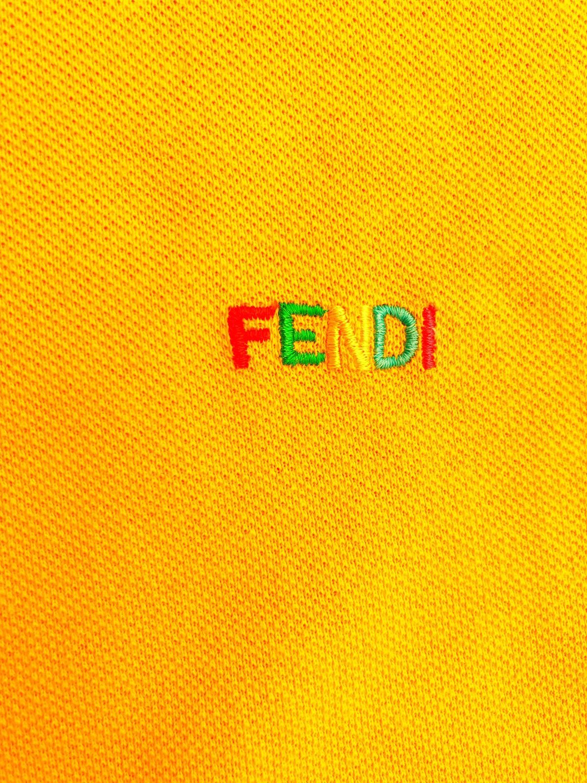 Fendi Vintage Fendi Polo Shirt Minimalist Rainbow Chest Logo Size US S / EU 44-46 / 1 - 4 Thumbnail