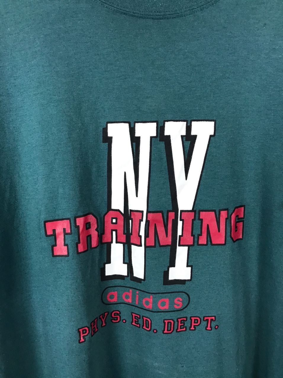 Vintage Adidas vintage turquoise tee Size US XL / EU 56 / 4 - 3 Thumbnail