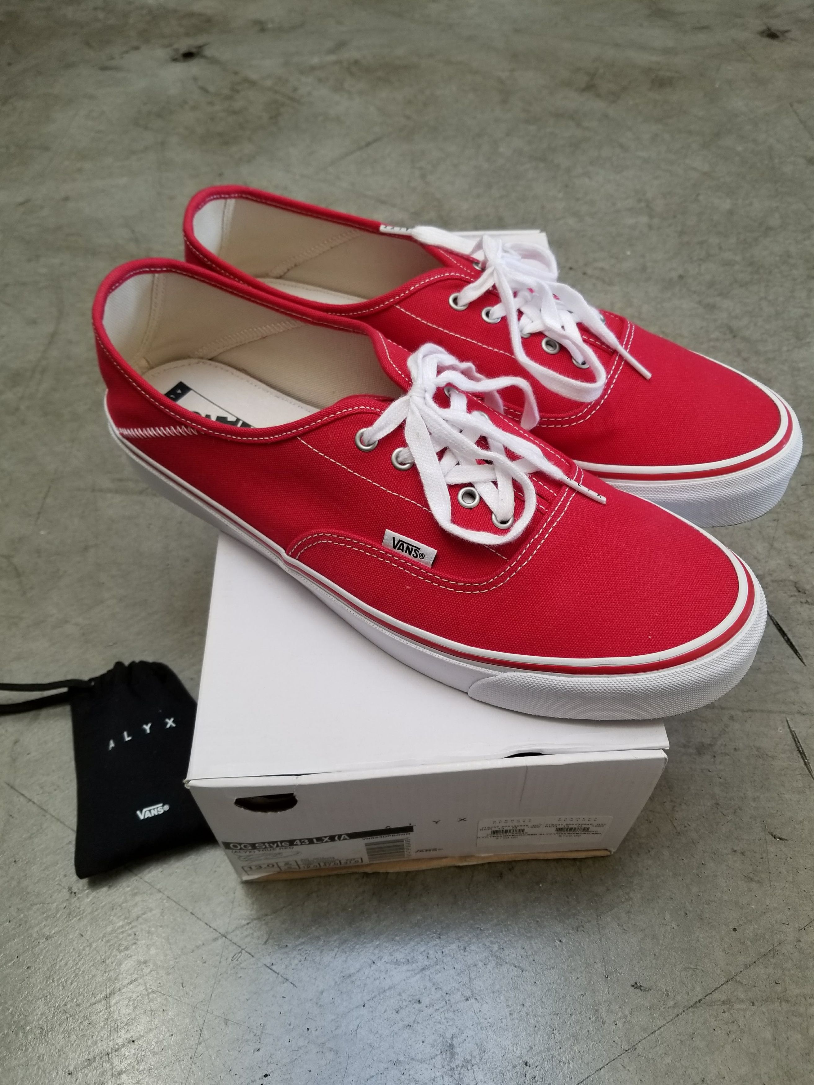 Alyx Vans Vans Vault Alyx OG Style 43 LX Red Grailed
