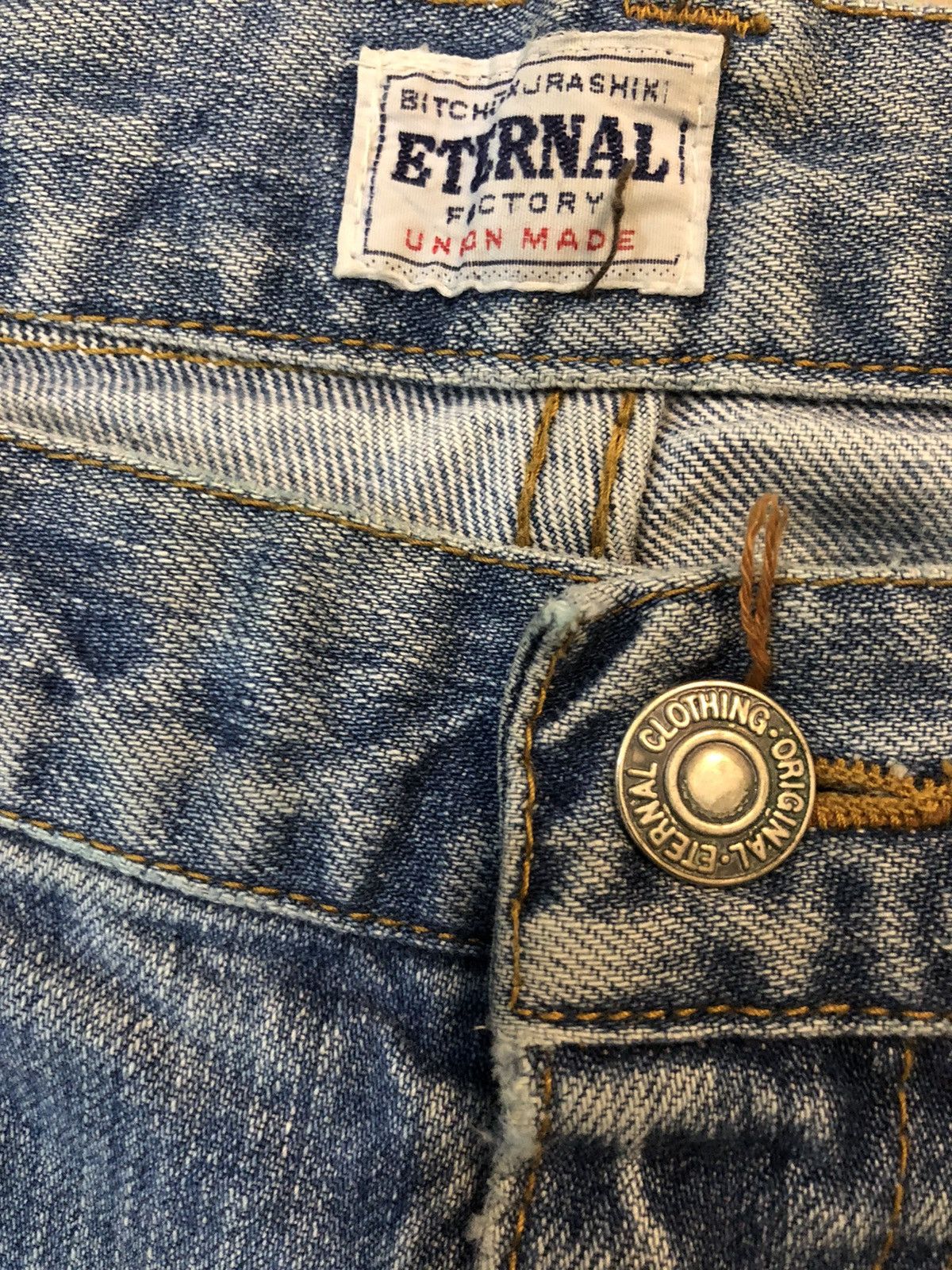 Eternal × Japanese Brand Made In Japan Eternal Custom Patchwork Inspired By Kapital Size US 29 - 3 Thumbnail