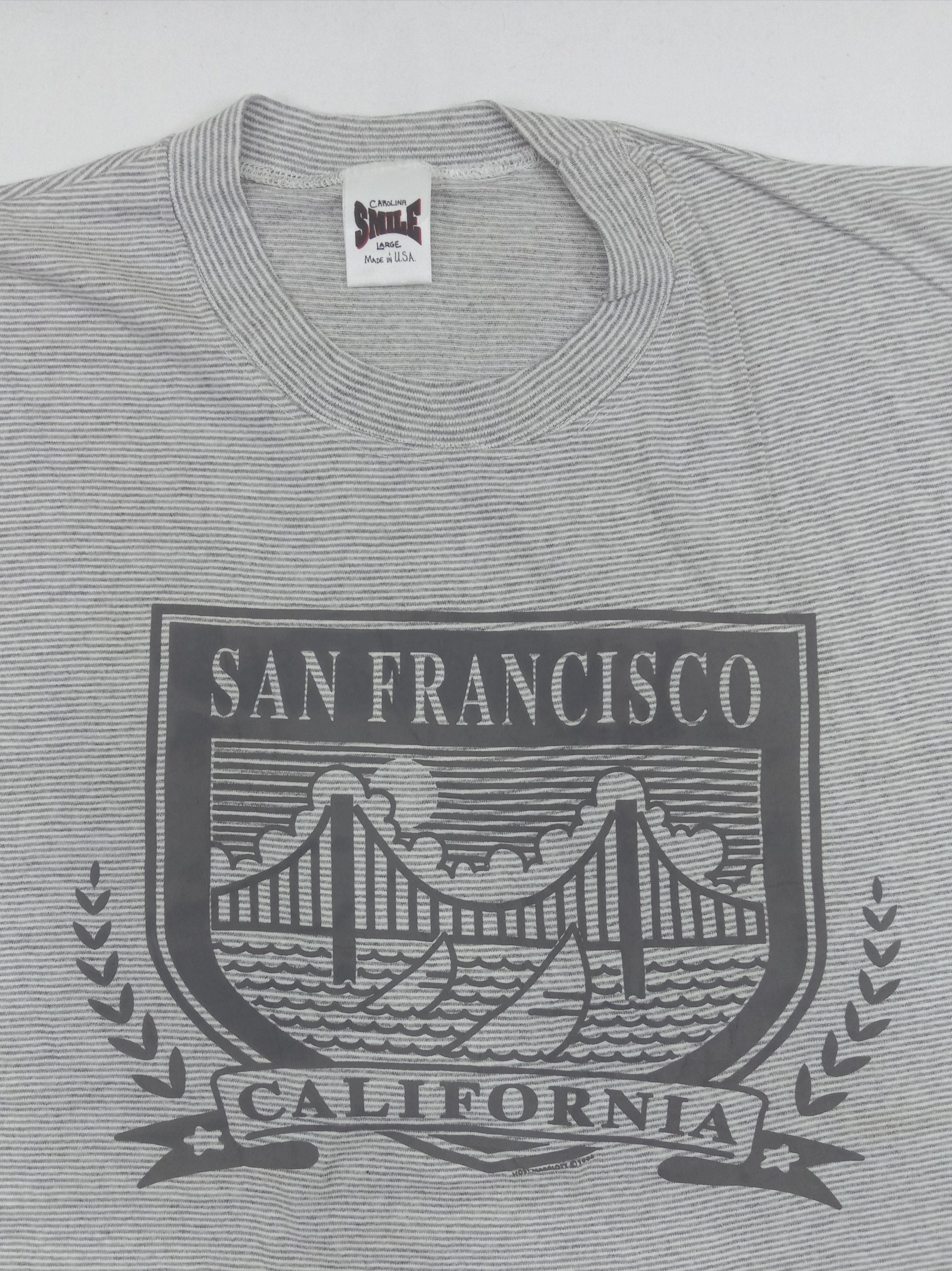 Vintage Vintage 90s Smile San Francisco California T Shirt Size US L / EU 52-54 / 3 - 2 Thumbnail