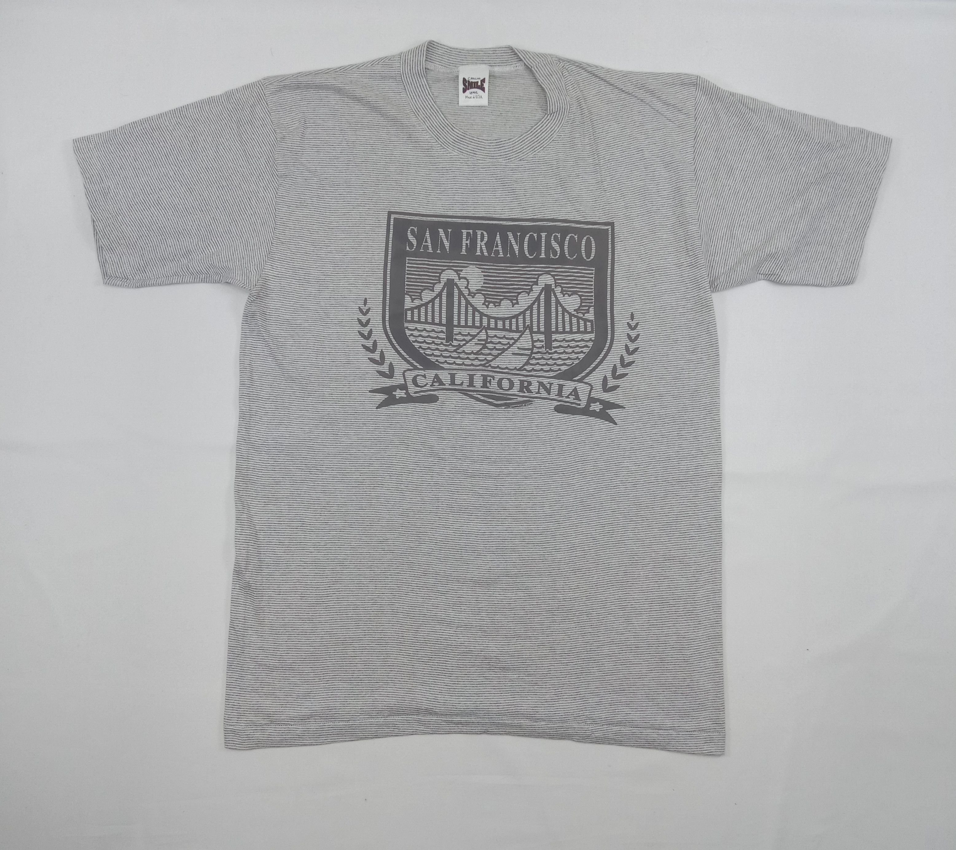 Vintage Vintage 90s Smile San Francisco California T Shirt Size US L / EU 52-54 / 3 - 1 Thumbnail
