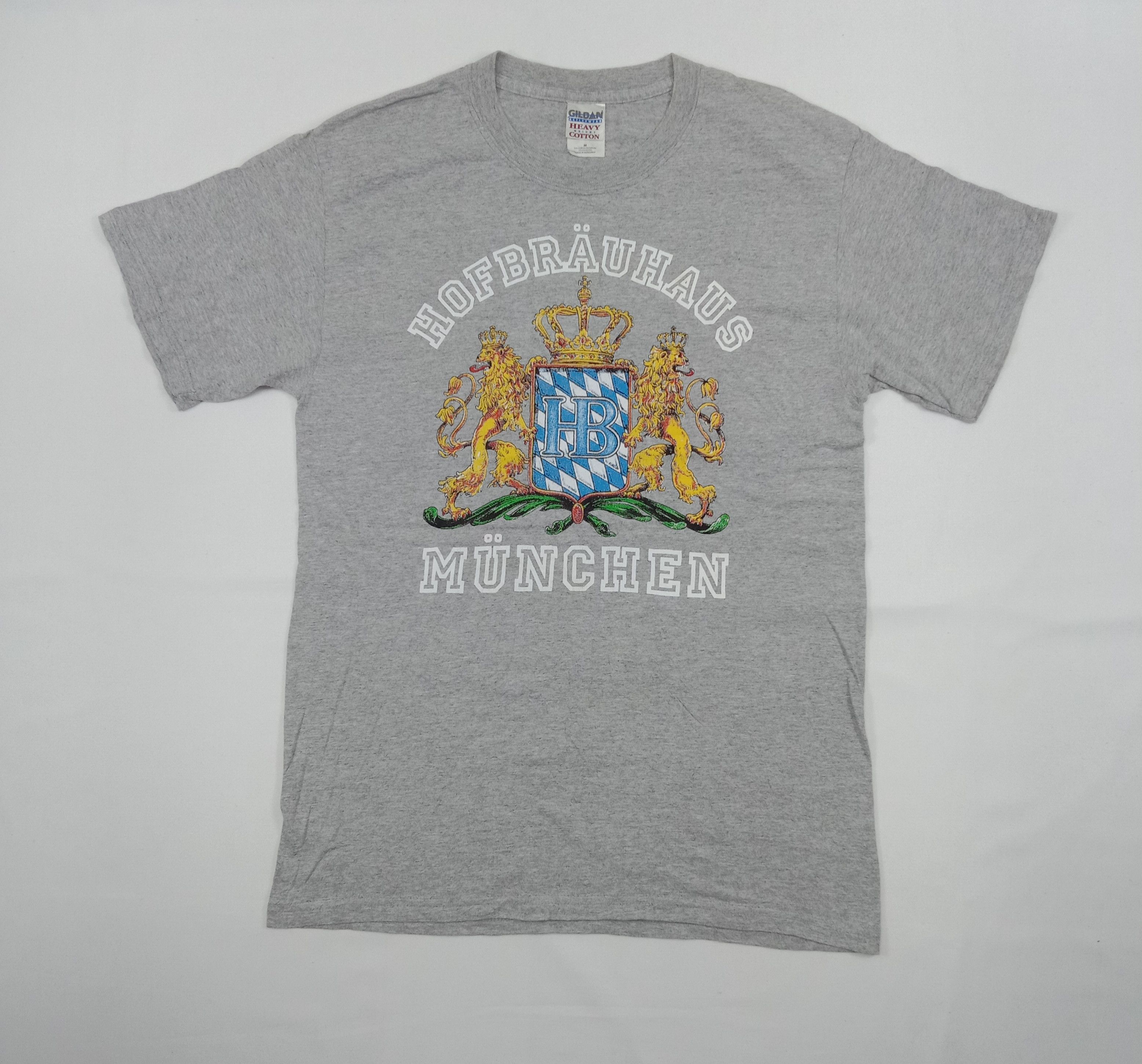 Vintage Vintage Gildan x Hofbrauhaus Munchen T Shirt Size US M / EU 48-50 / 2 - 1 Thumbnail