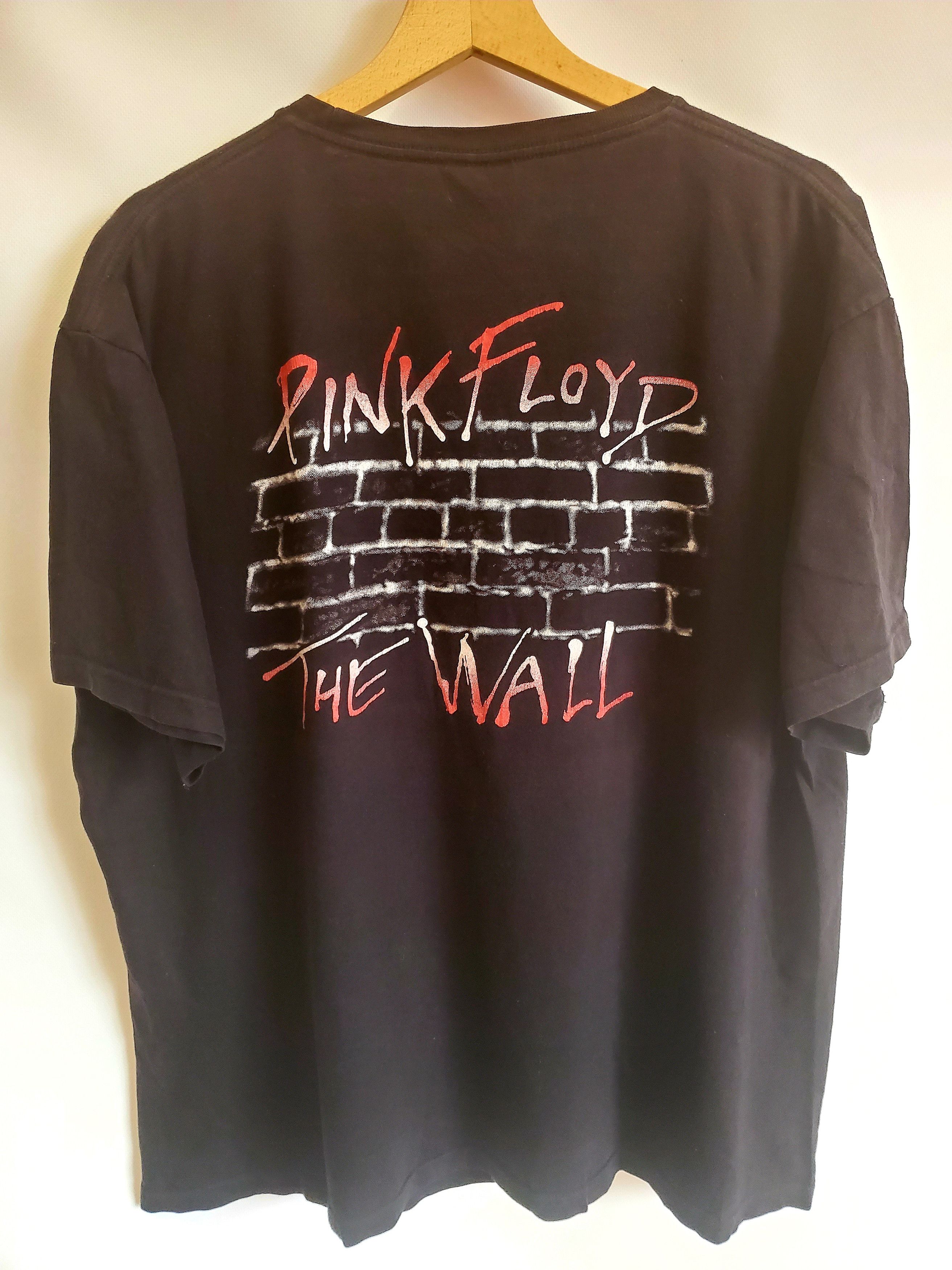 Pink Floyd × Vintage Vintage Pink Floyd The Wall T-Shirt Size XL Black Band  Tee | Grailed