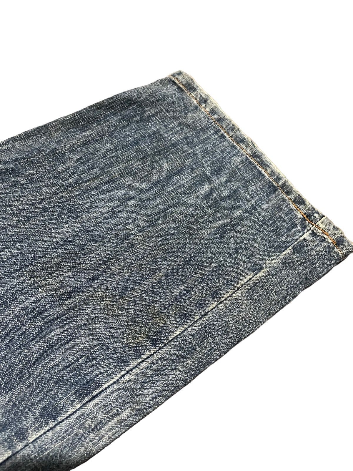 Japanese Brand Flared Japanese Blue Moon Lowrise Wide Leg Pocket Jeans Size US 32 / EU 48 - 13 Thumbnail