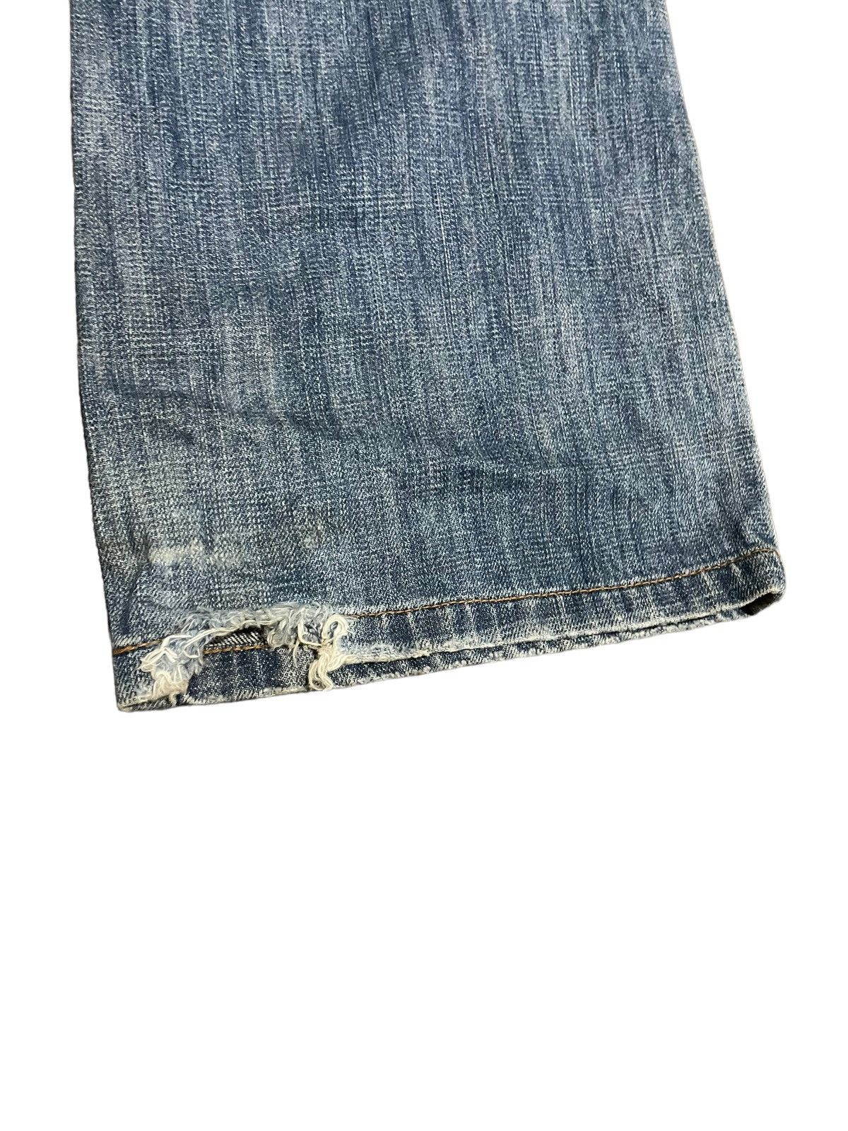 Japanese Brand Flared Japanese Blue Moon Lowrise Wide Leg Pocket Jeans Size US 32 / EU 48 - 17 Thumbnail