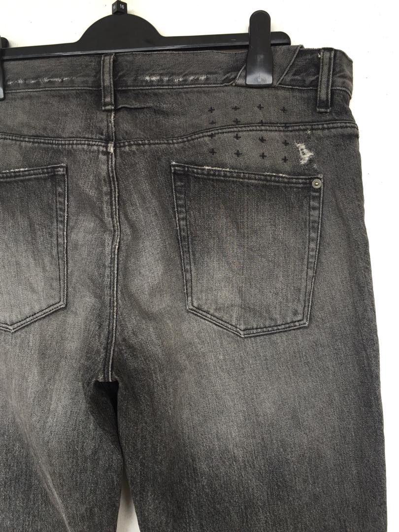 Ksubi Final Drop❗️Vintage Ksubi Distressed Black Button Denim Size US 37 - 3 Thumbnail