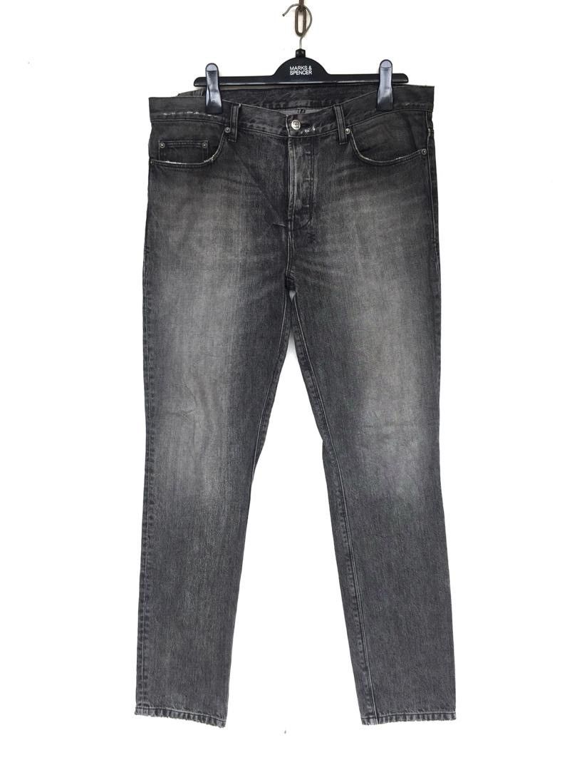 Ksubi Final Drop❗️Vintage Ksubi Distressed Black Button Denim Size US 37 - 2 Thumbnail