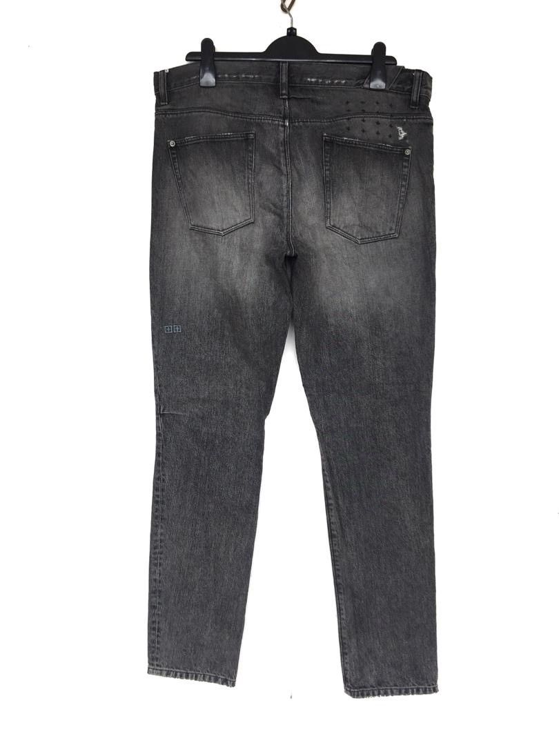 Ksubi Final Drop❗️Vintage Ksubi Distressed Black Button Denim Size US 37 - 1 Thumbnail