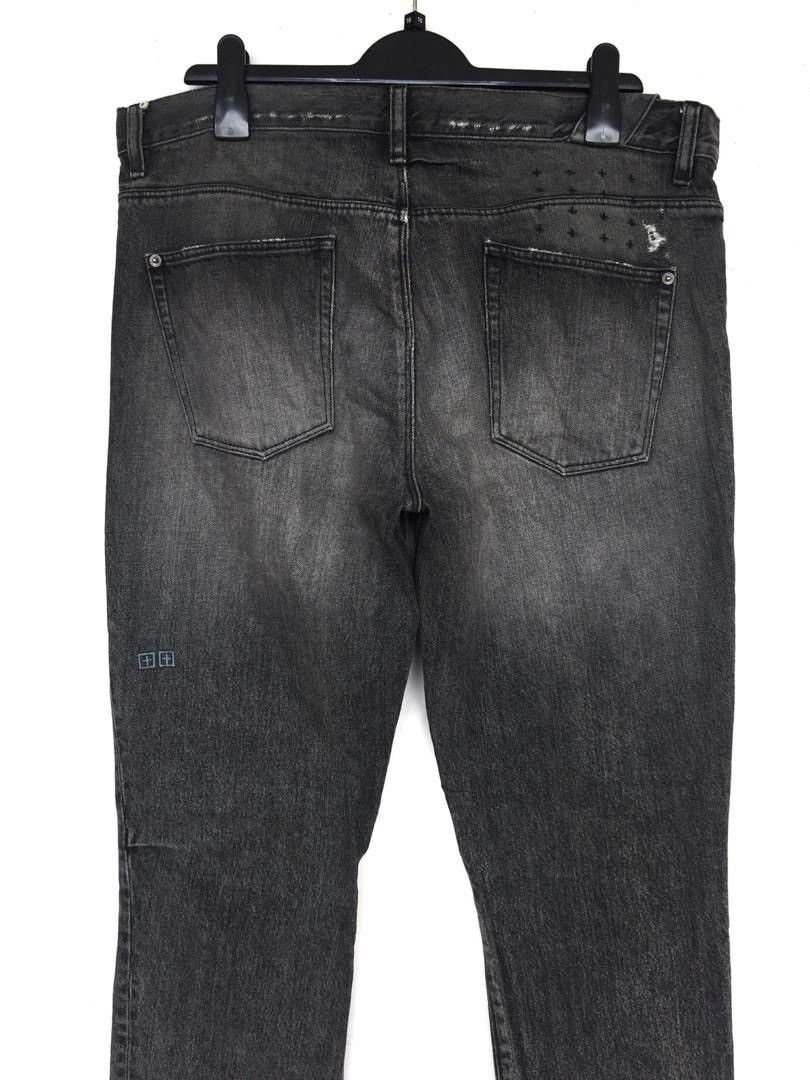Ksubi Final Drop❗️Vintage Ksubi Distressed Black Button Denim Size US 37 - 5 Thumbnail