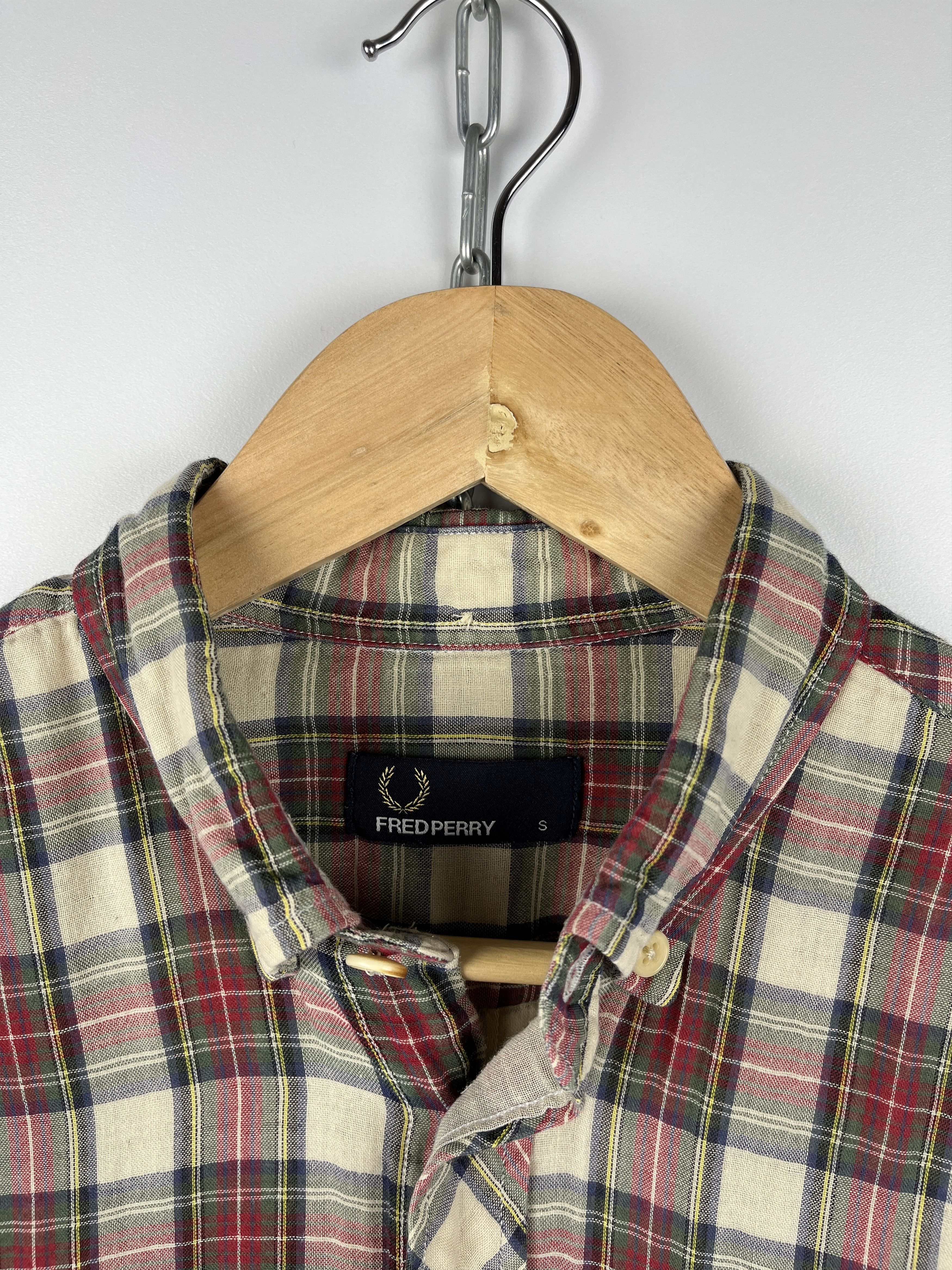 Flannel Fred Perry Flannel Check Long Sleeve Shirt Button Down Size US S / EU 44-46 / 1 - 4 Thumbnail