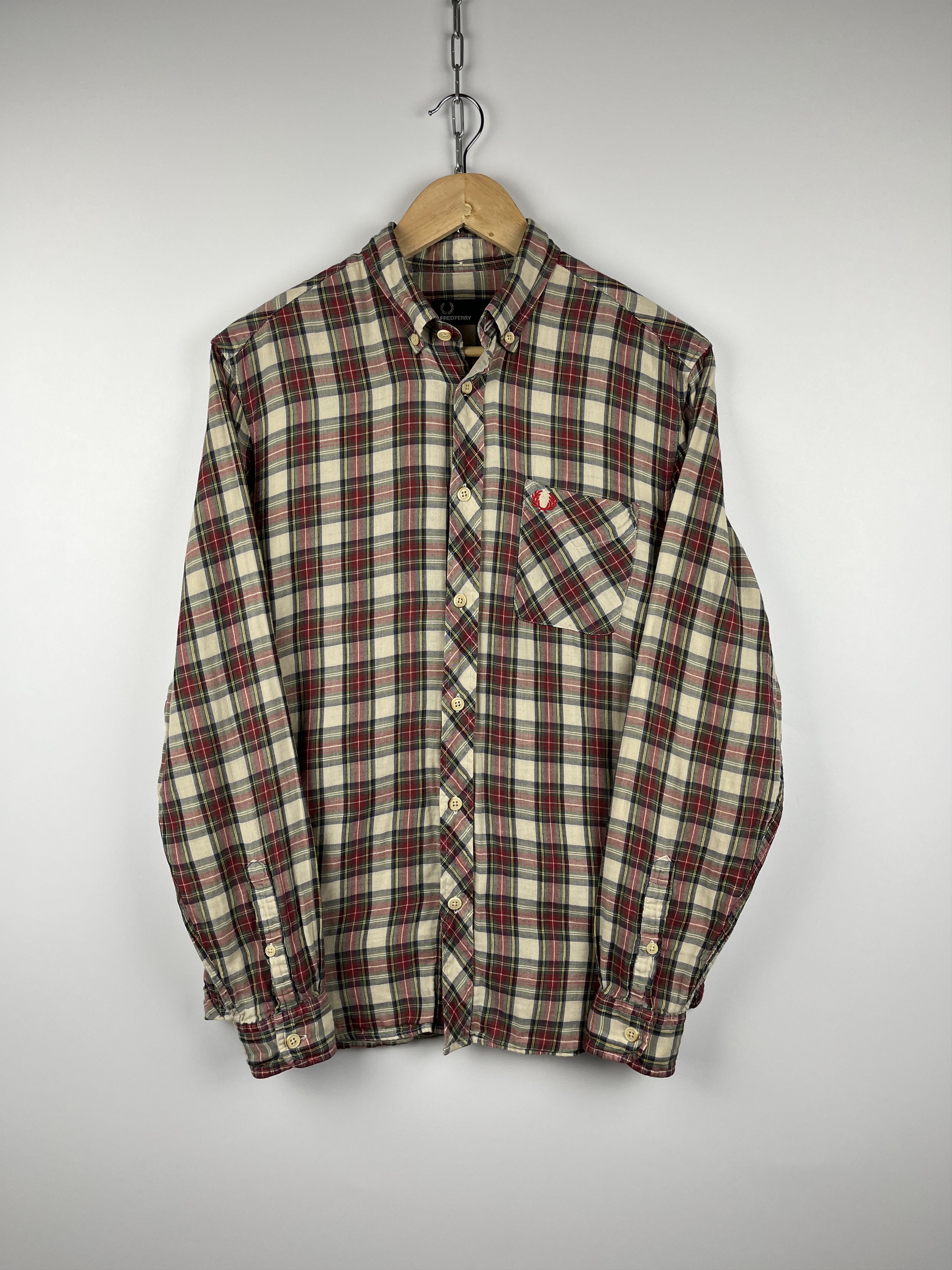 Flannel Fred Perry Flannel Check Long Sleeve Shirt Button Down Size US S / EU 44-46 / 1 - 6 Thumbnail