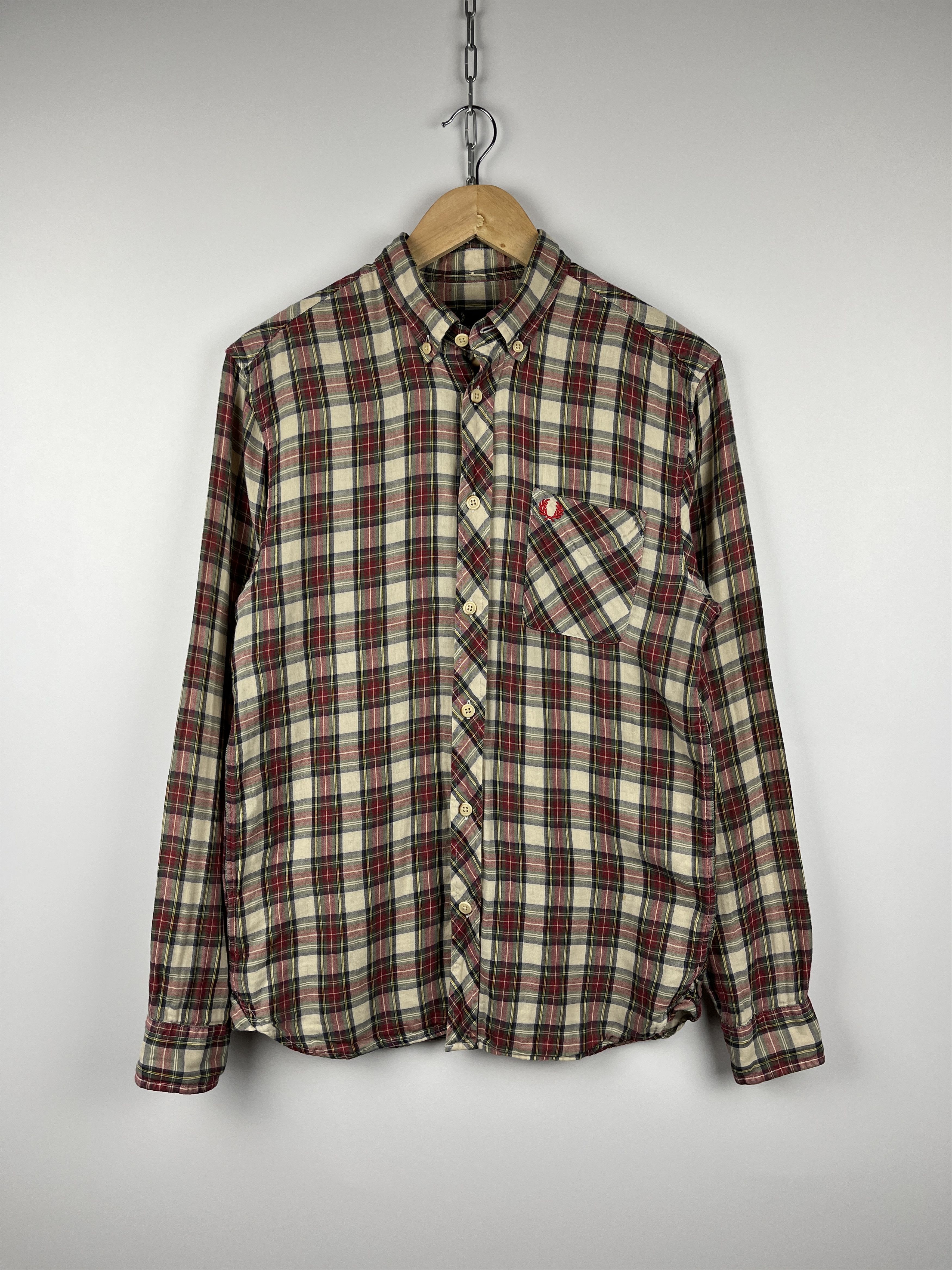 Flannel Fred Perry Flannel Check Long Sleeve Shirt Button Down Size US S / EU 44-46 / 1 - 3 Thumbnail
