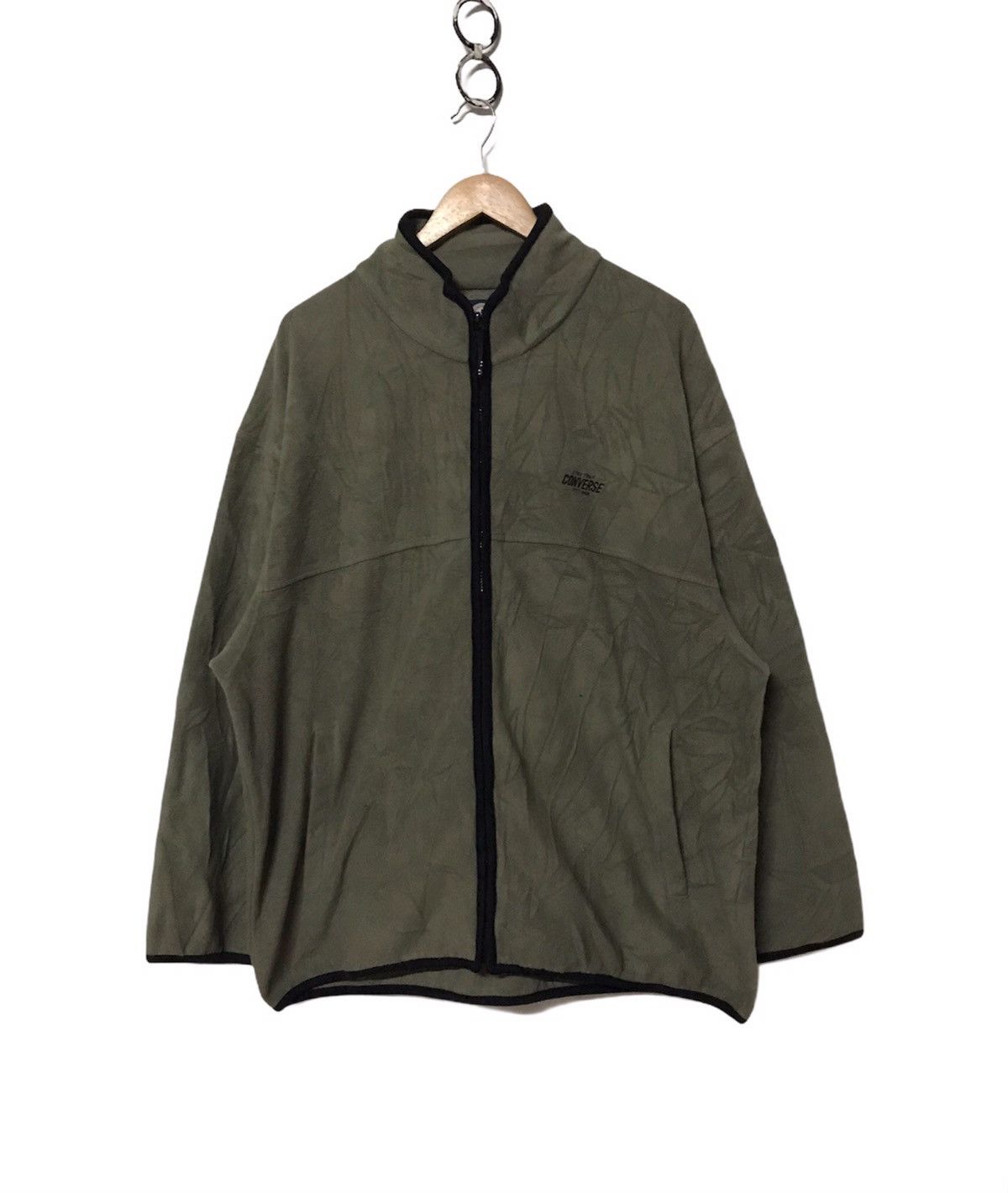 Converse × Vintage 🔥Converse Zipper Fleece Jacket Size US XL / EU 56 / 4 - 1 Thumbnail