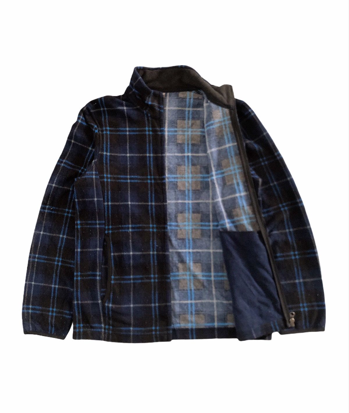 Japanese Brand × Uniqlo × Vintage 🔥Uniqlo Zipper Check Jacket Size US M / EU 48-50 / 2 - 3 Thumbnail
