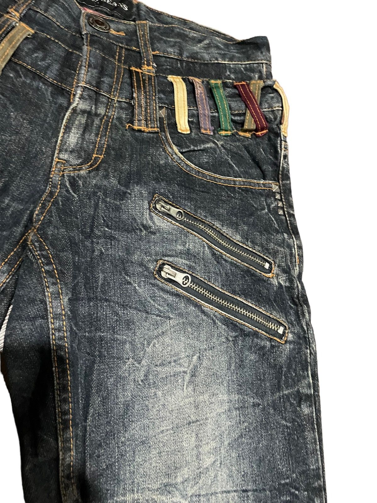 Japanese Brand Rare🔥Japanese Nylaus Double Waisted Jeans Size US 32 / EU 48 - 9 Thumbnail