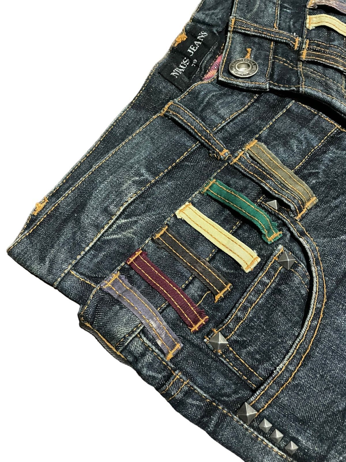 Japanese Brand Rare🔥Japanese Nylaus Double Waisted Jeans Size US 32 / EU 48 - 6 Thumbnail