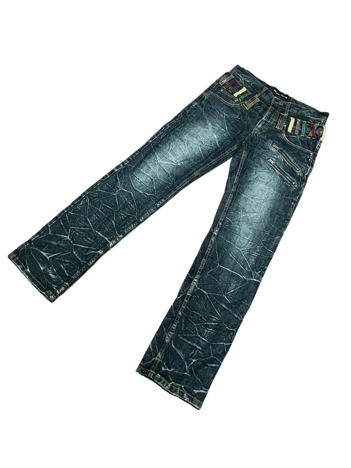Japanese Brand Rare🔥Japanese Nylaus Double Waisted Jeans Size US 32 / EU 48 - 4 Thumbnail